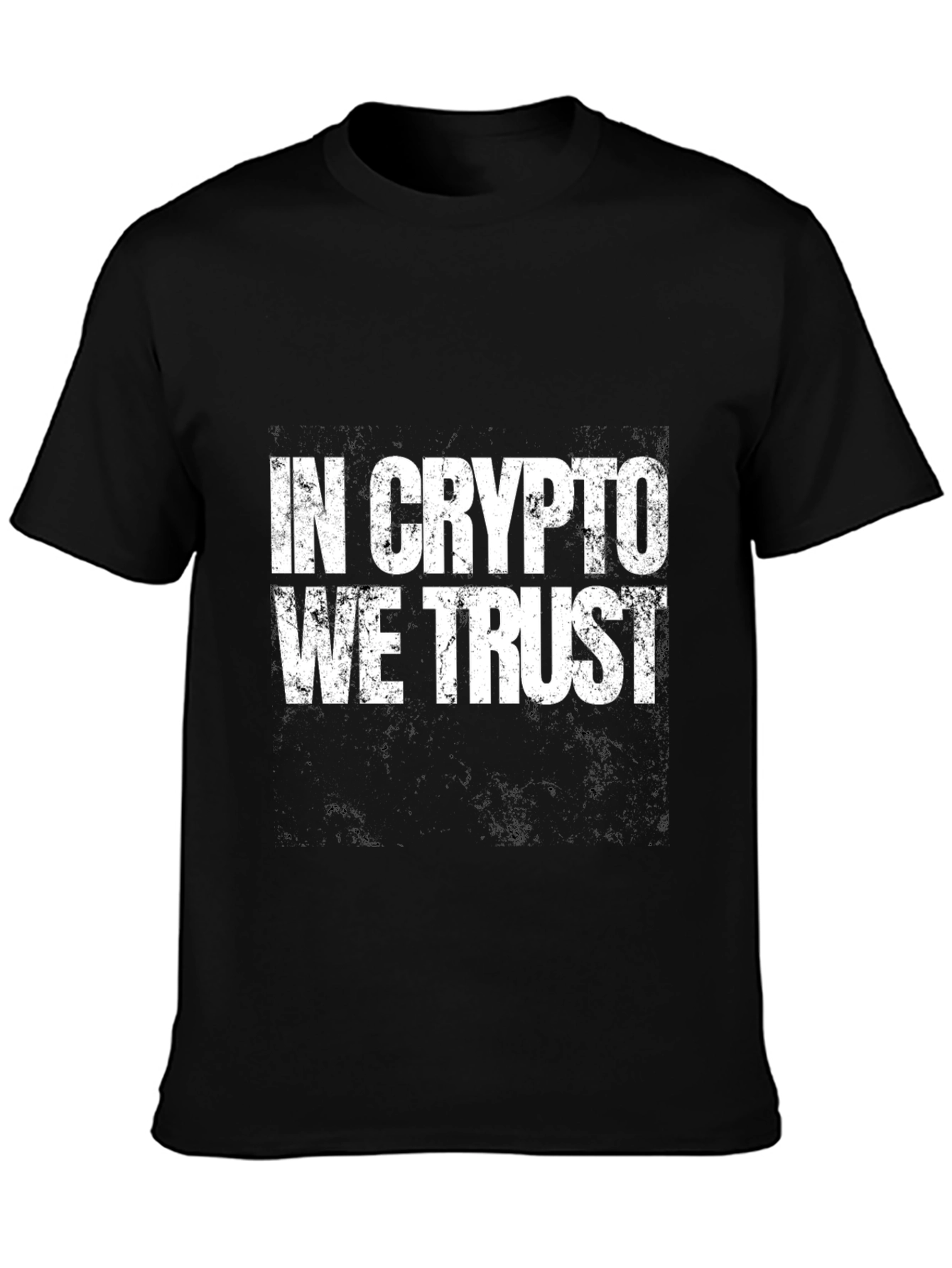 In Crypto We Trust Black T-Shirt