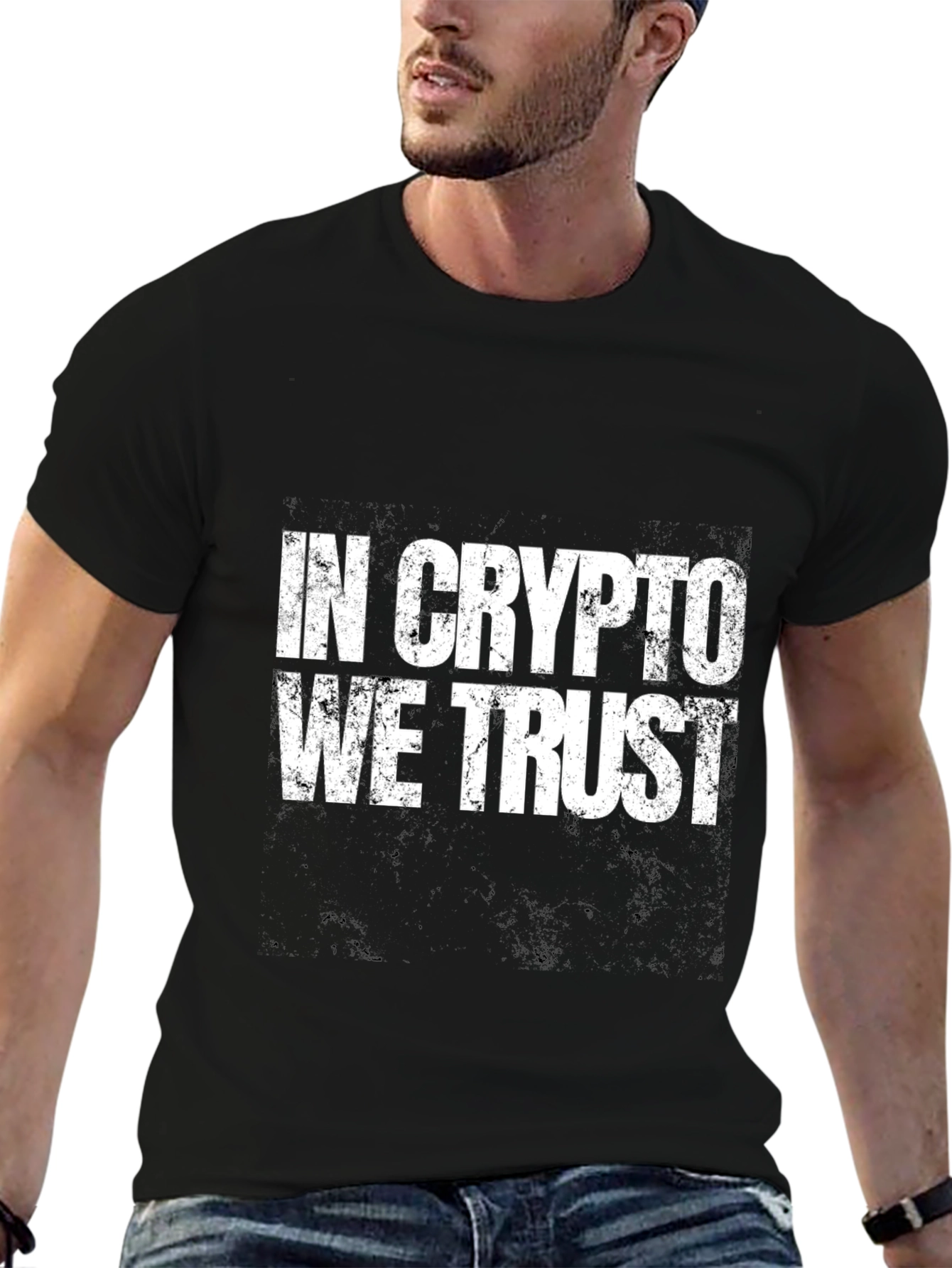 In Crypto We Trust Black T-Shirt