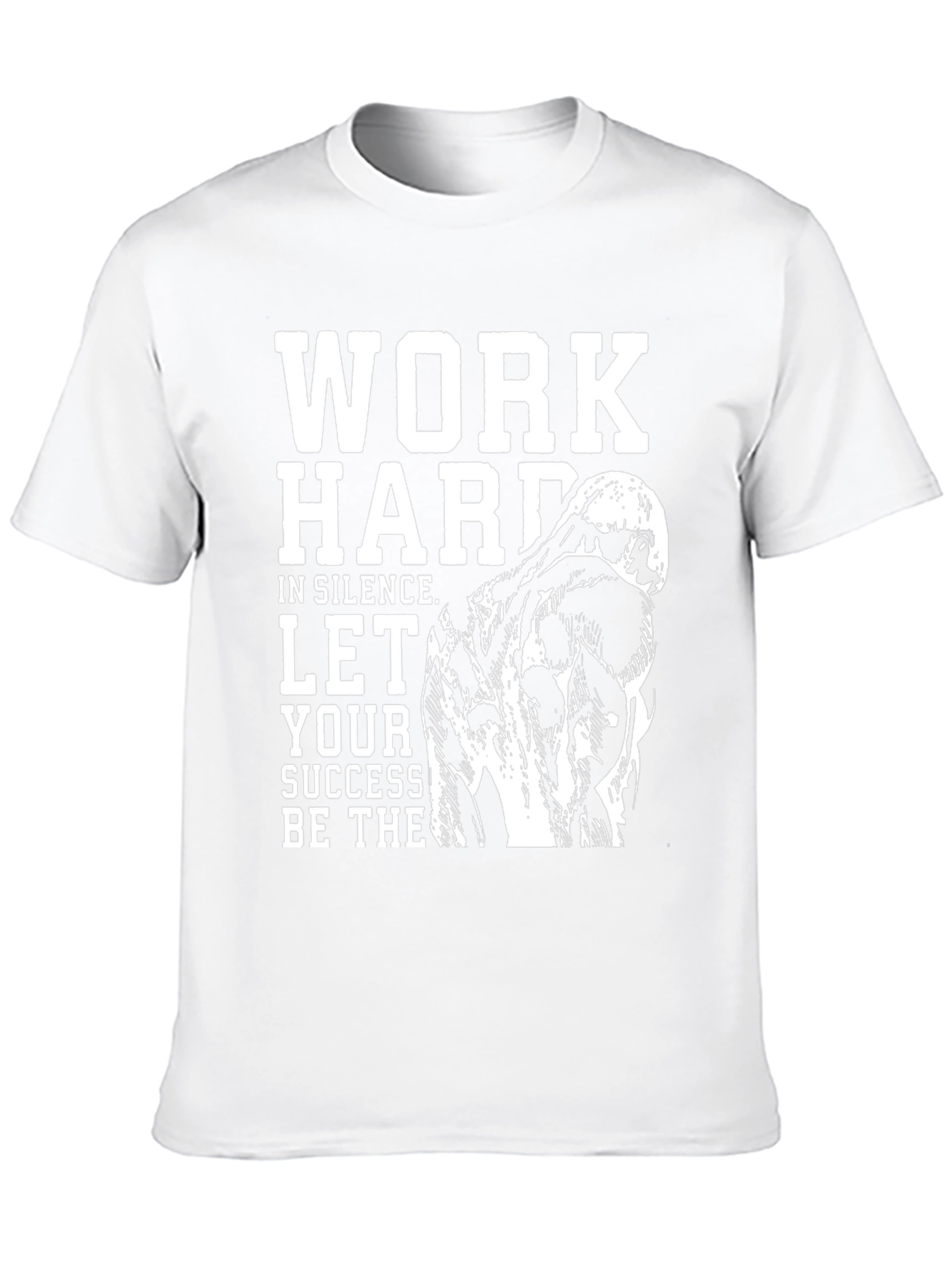 Motivational Work Hard Black Graphic Tee