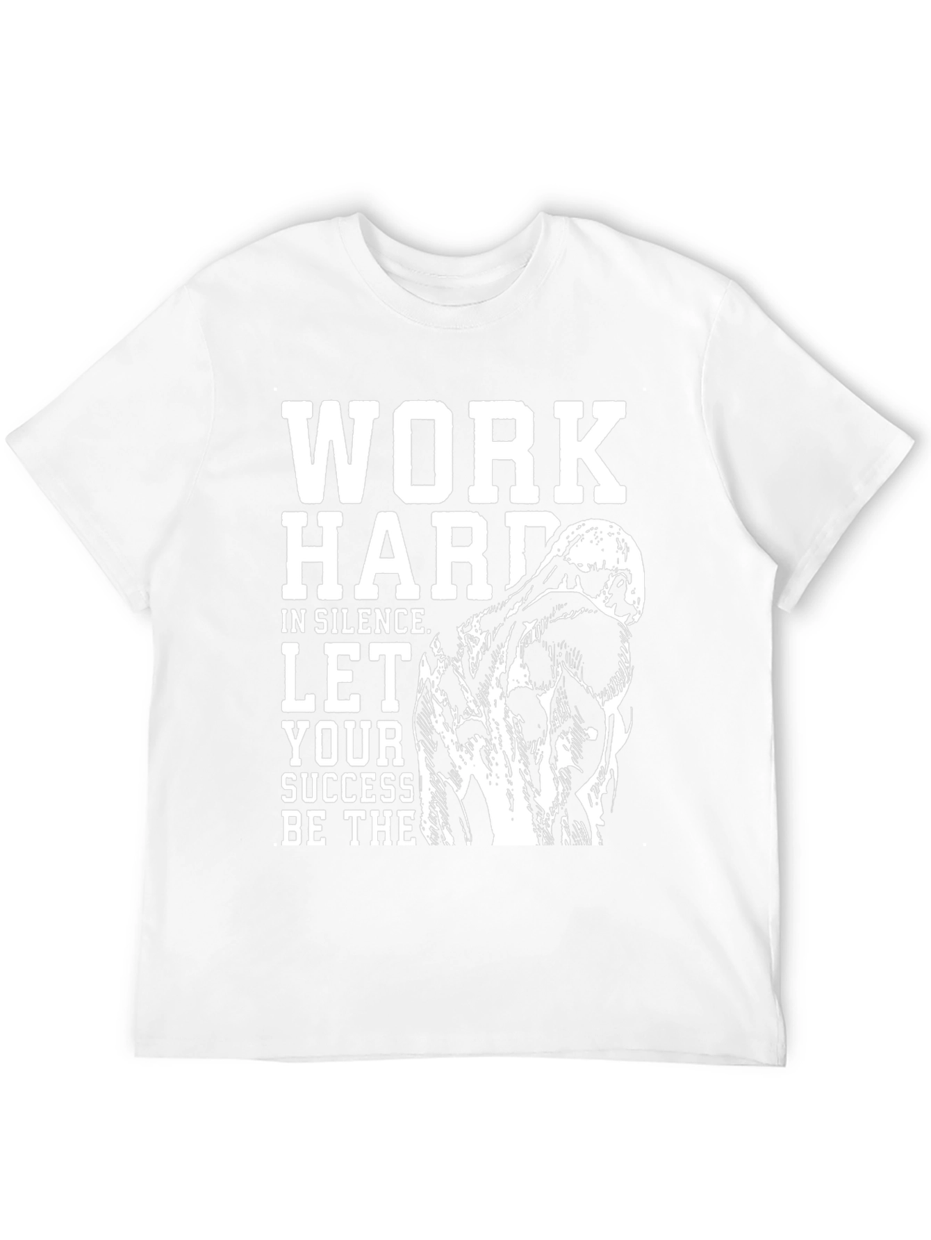 Motivational Work Hard Black Graphic Tee