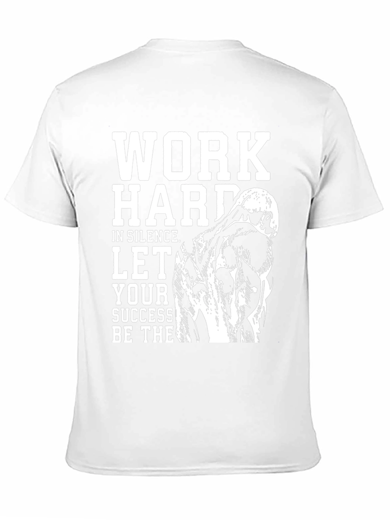 Motivational Work Hard Black Graphic Tee