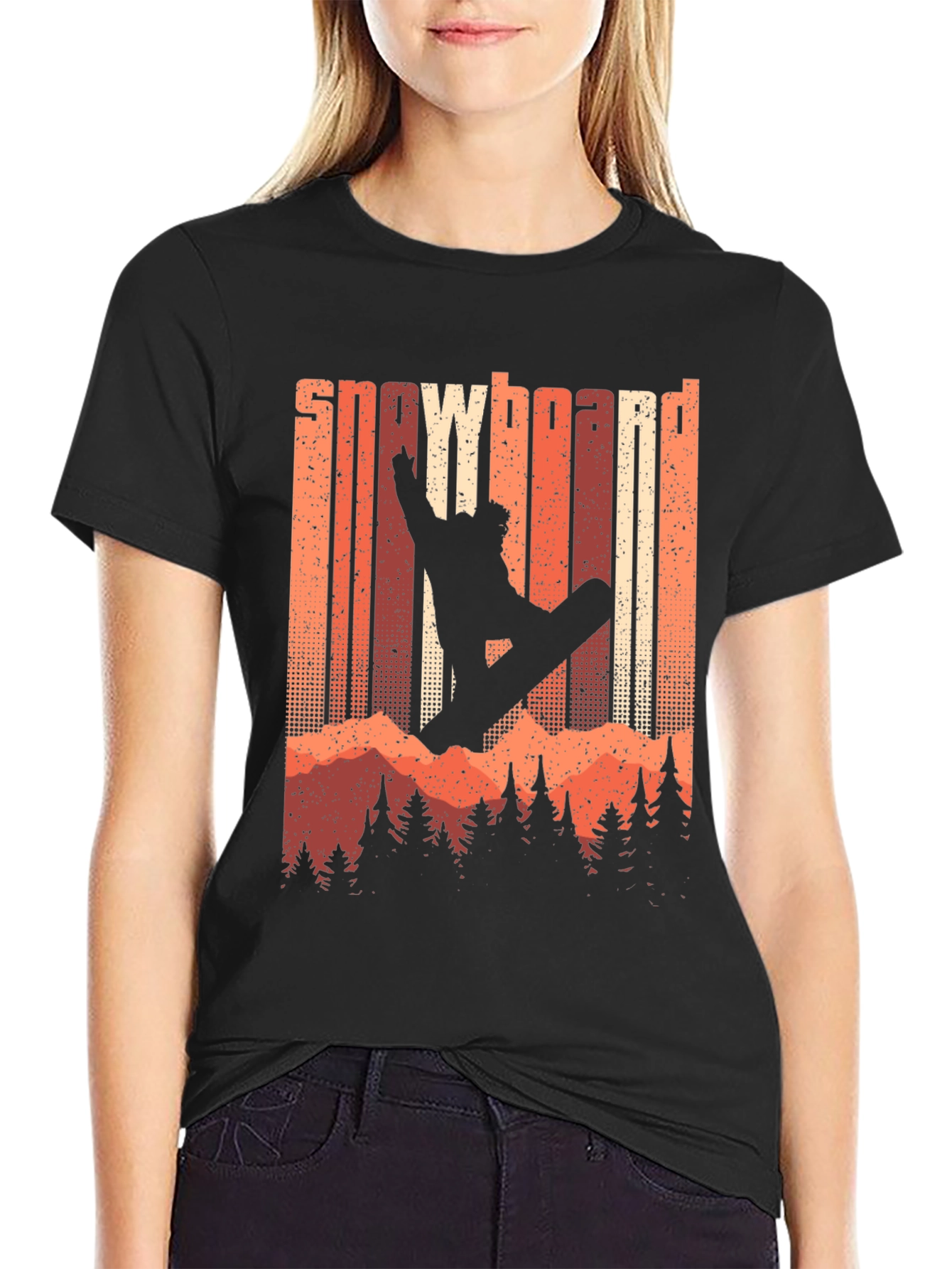 Snowboard Retro Graphic Tee