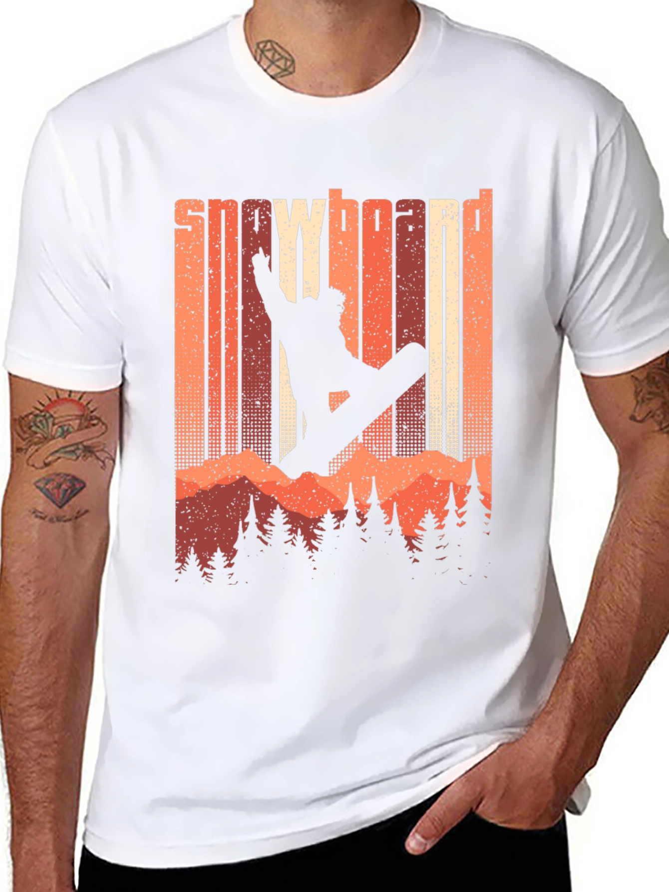 Snowboard Retro Graphic Tee