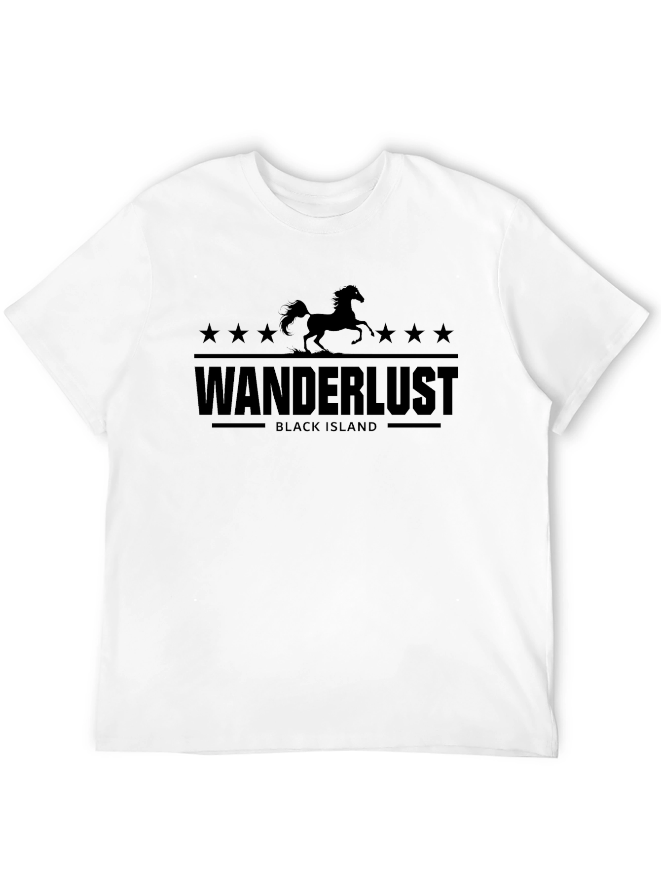 Wanderlust Black Island Graphic T-Shirt