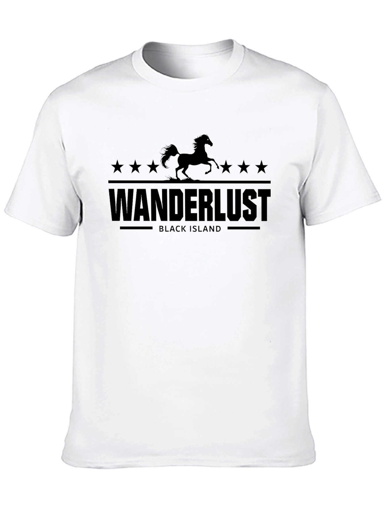 Wanderlust Black Island Graphic T-Shirt
