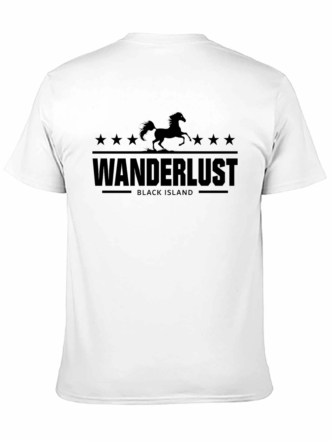 Wanderlust Black Island Graphic T-Shirt