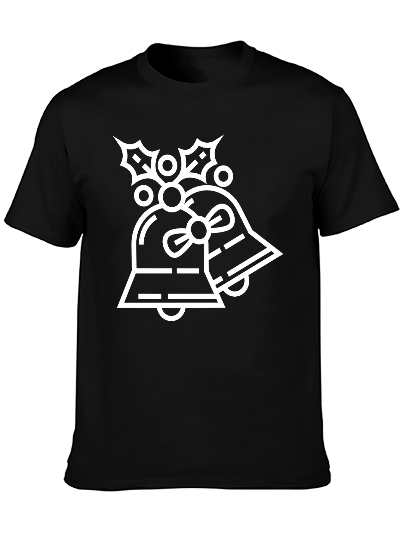 Festive Bells Graphic Tee - Black