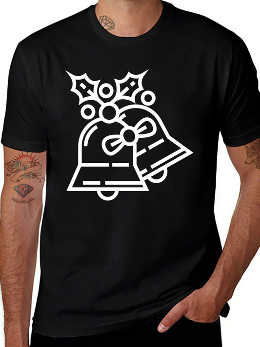 Festive Bells Graphic Tee - Black