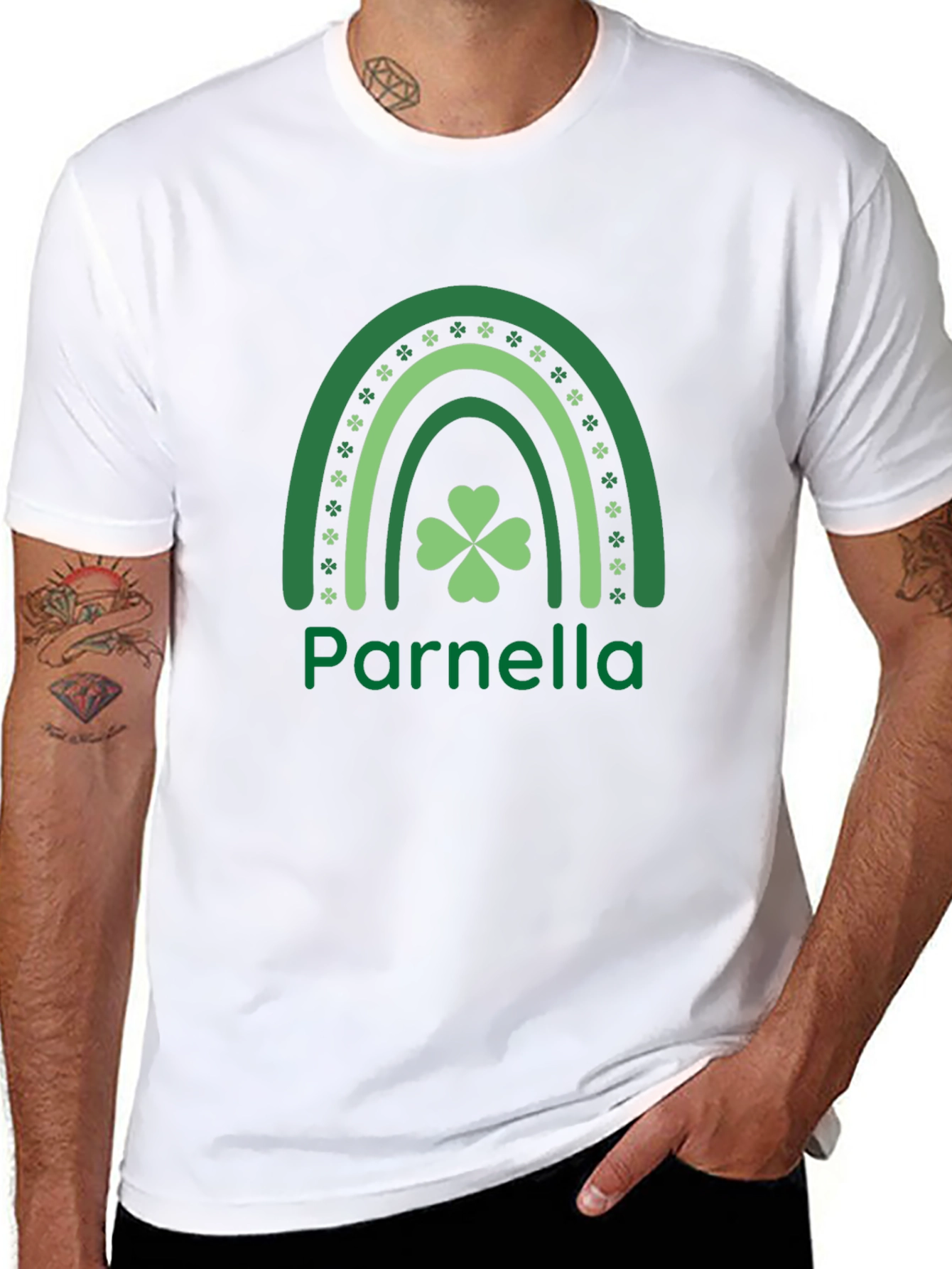 Parnella St. Patricks Day Rainbow T-Shirt