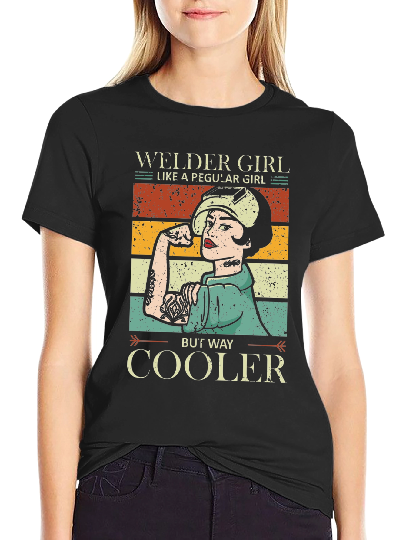 Welder Girl T-Shirt - Strong Female Welder Tee