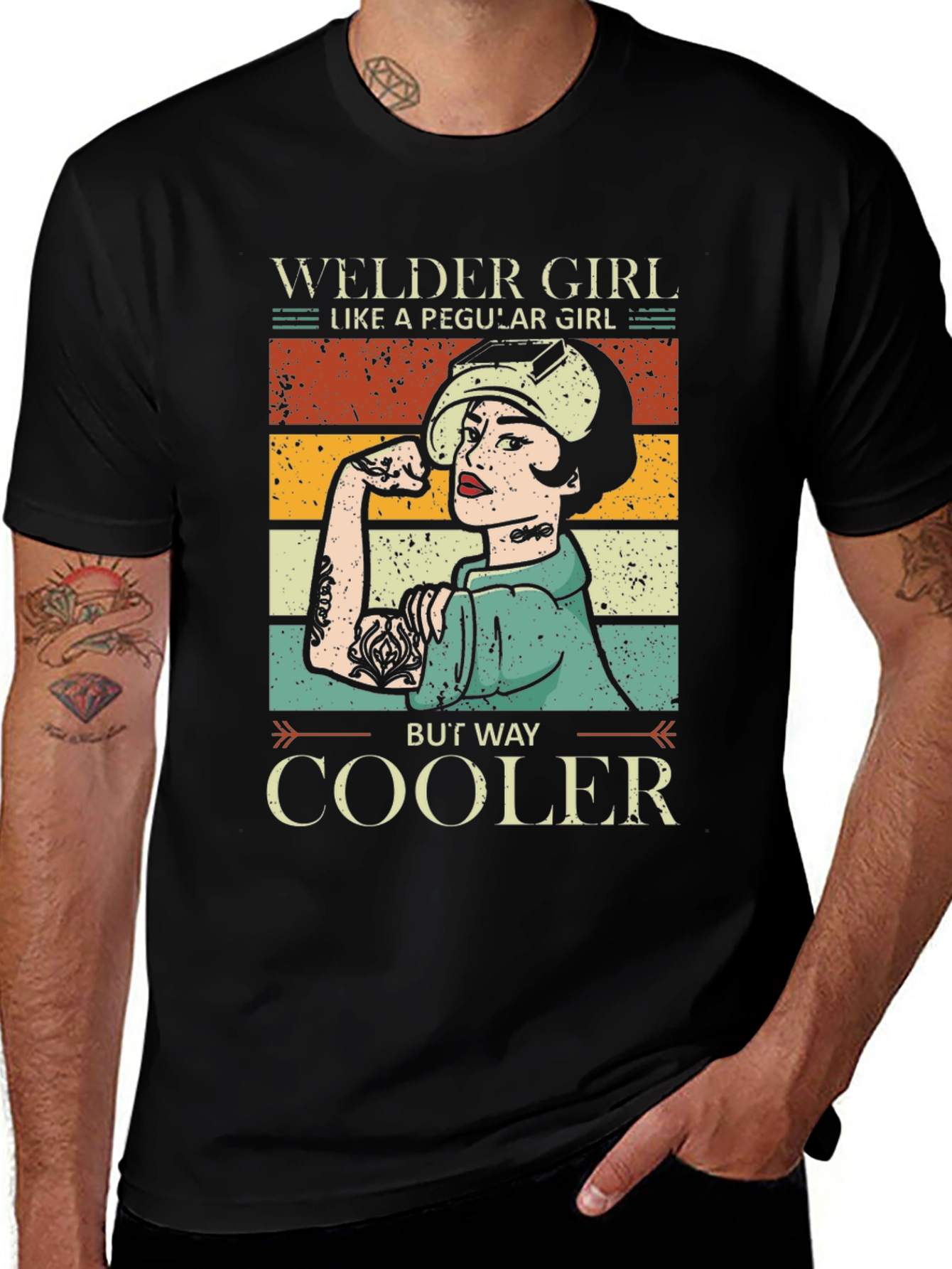 Welder Girl T-Shirt - Strong Female Welder Tee