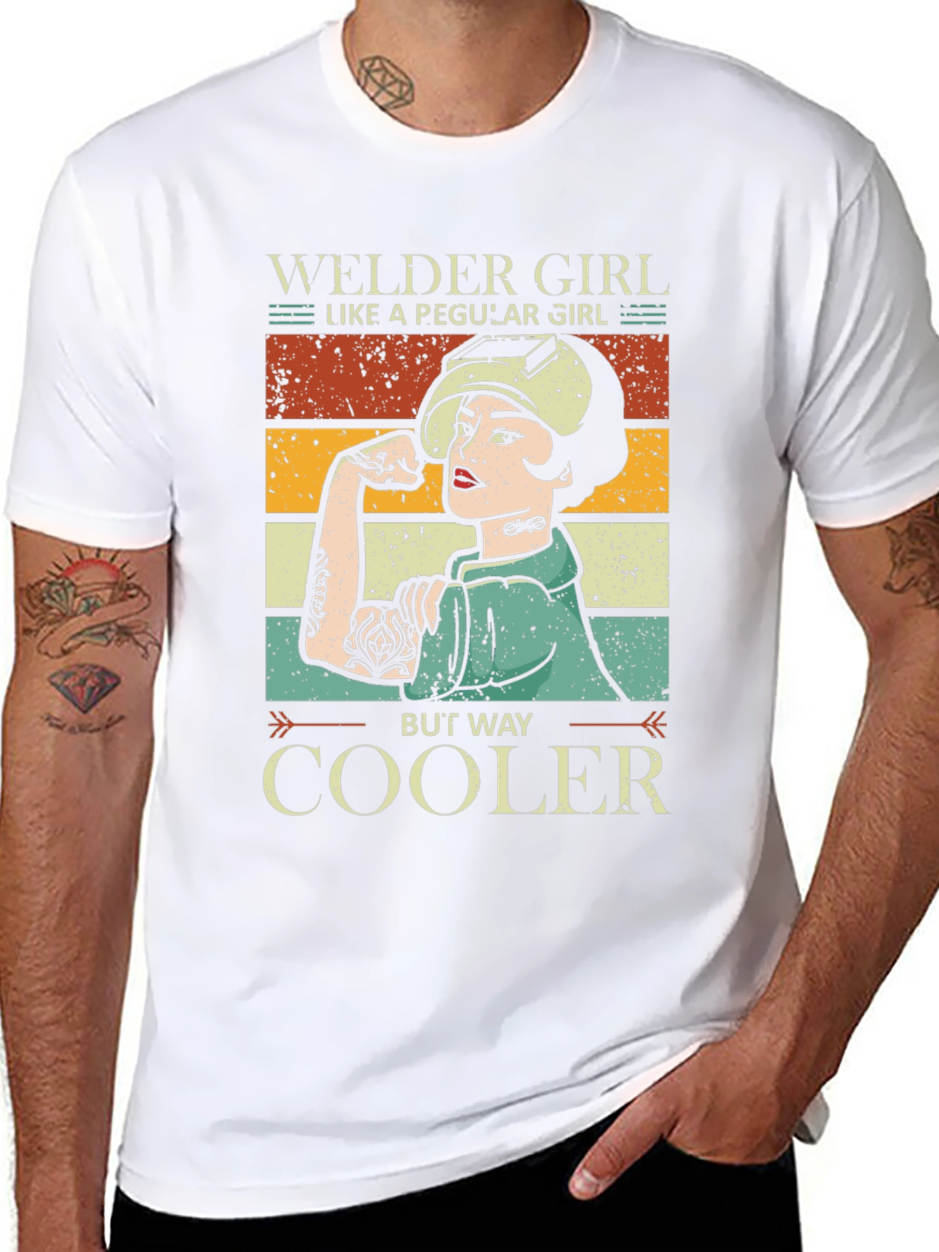 Welder Girl T-Shirt - Strong Female Welder Tee