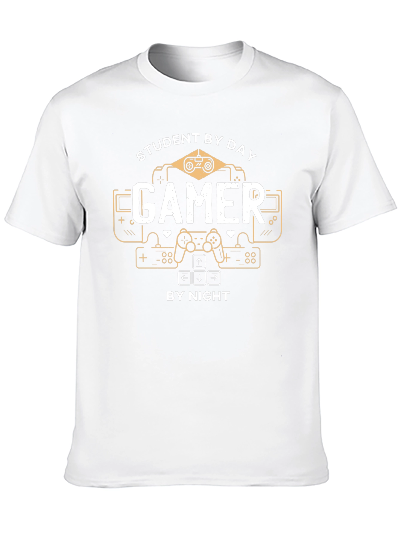 Student By Day Gamer By Night T-Shirt - Black