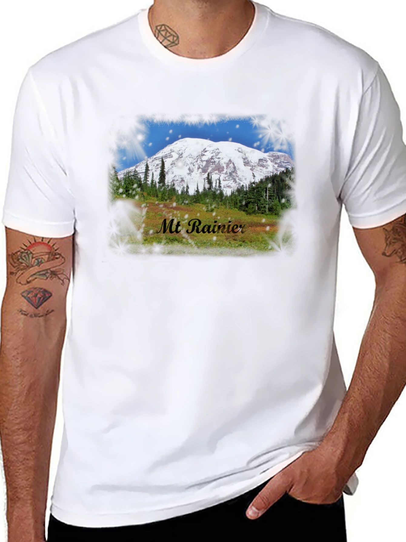 Mt. Rainier Graphic T-Shirt - Nature Inspired Tee
