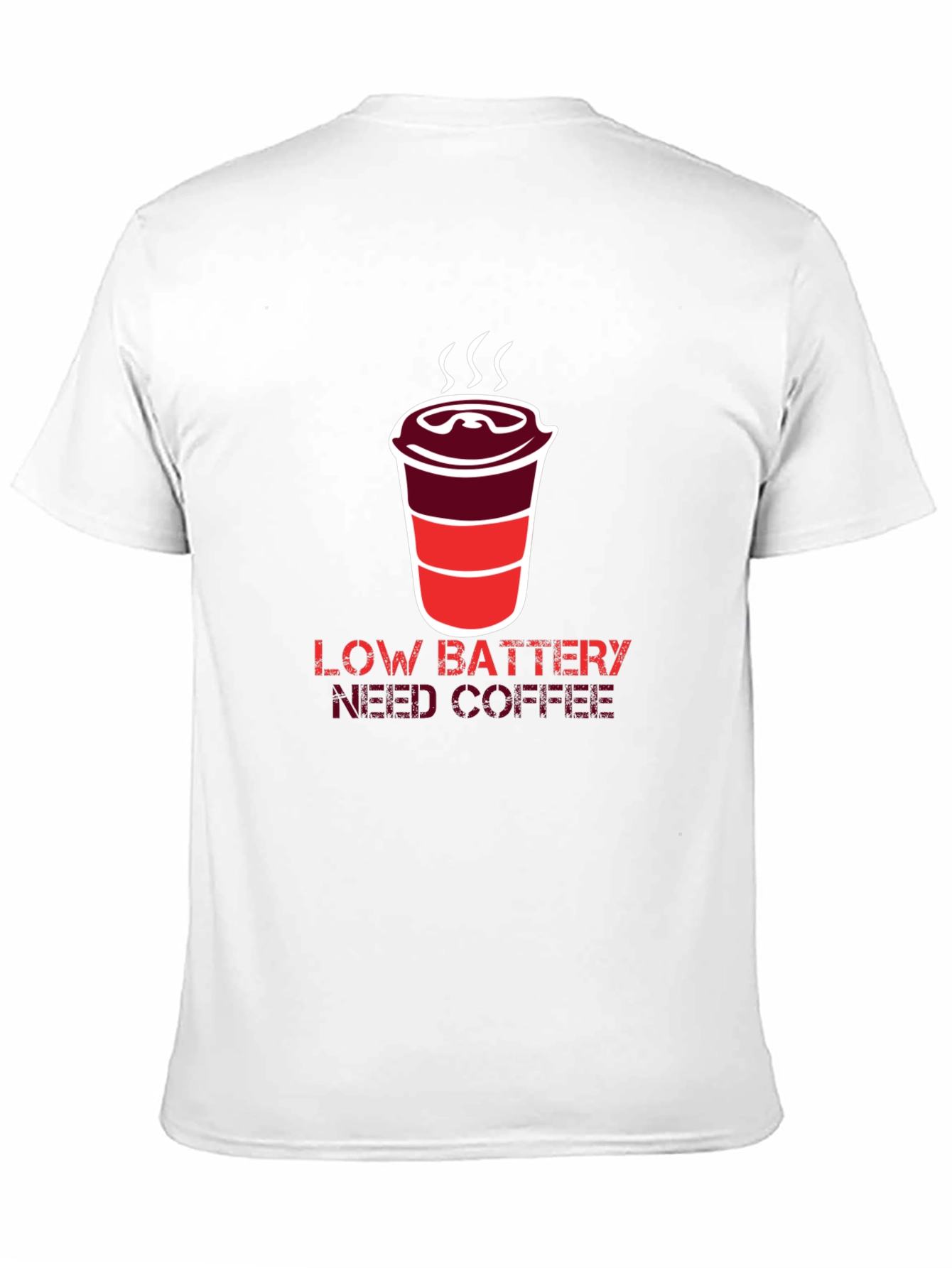 Low Battery Need Coffee Graphic T-Shirt