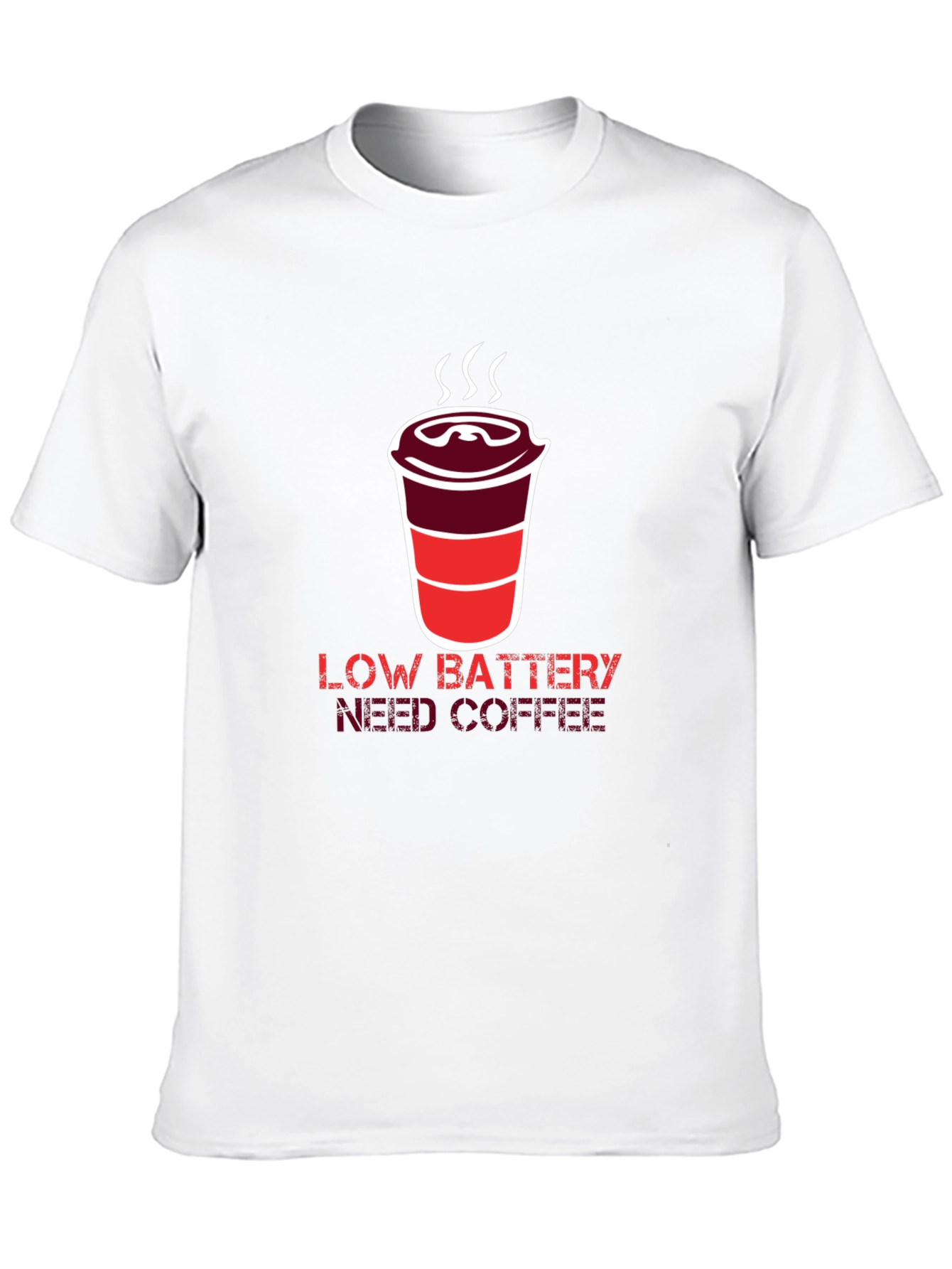Low Battery Need Coffee Graphic T-Shirt