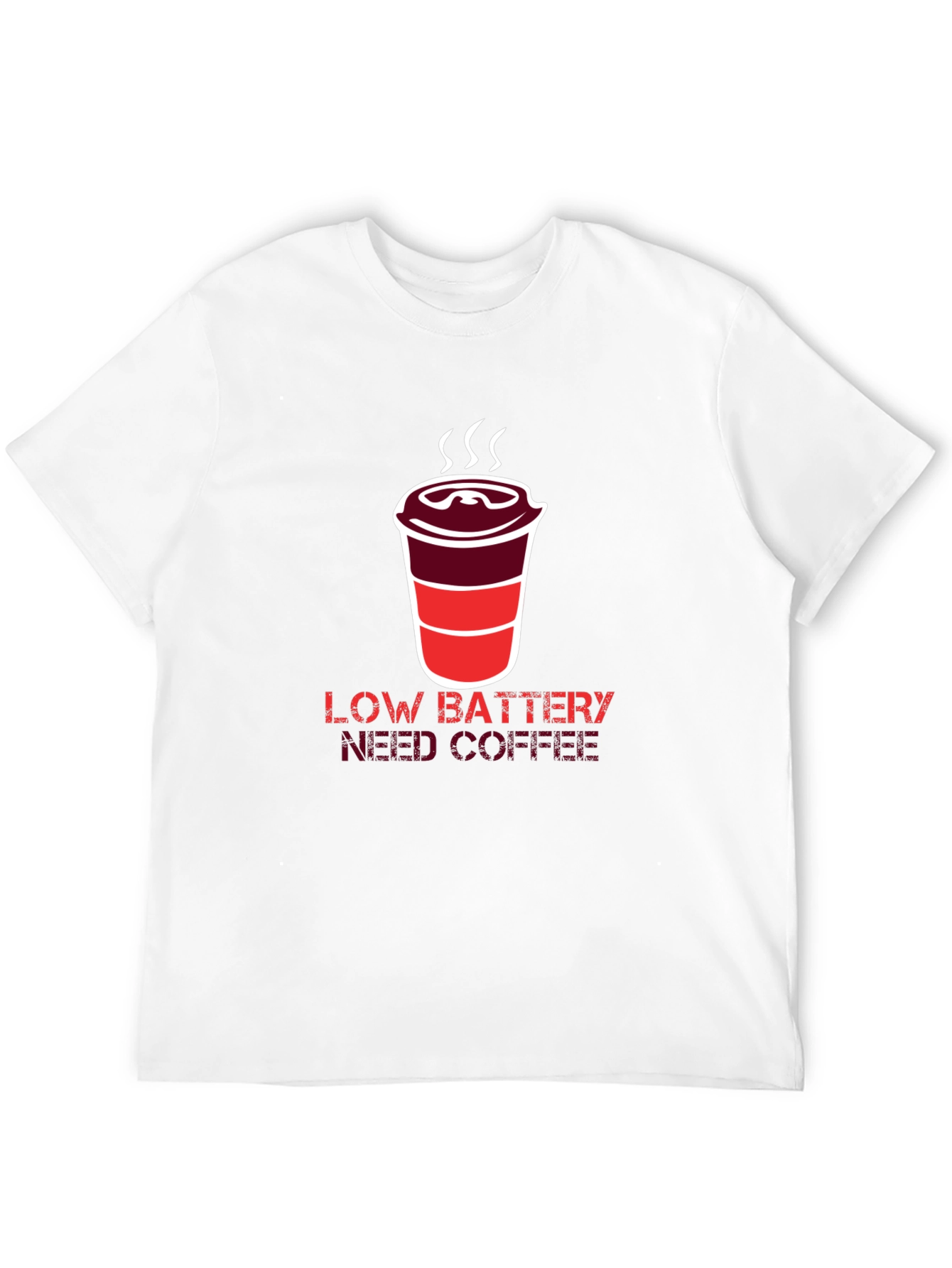Low Battery Need Coffee Graphic T-Shirt