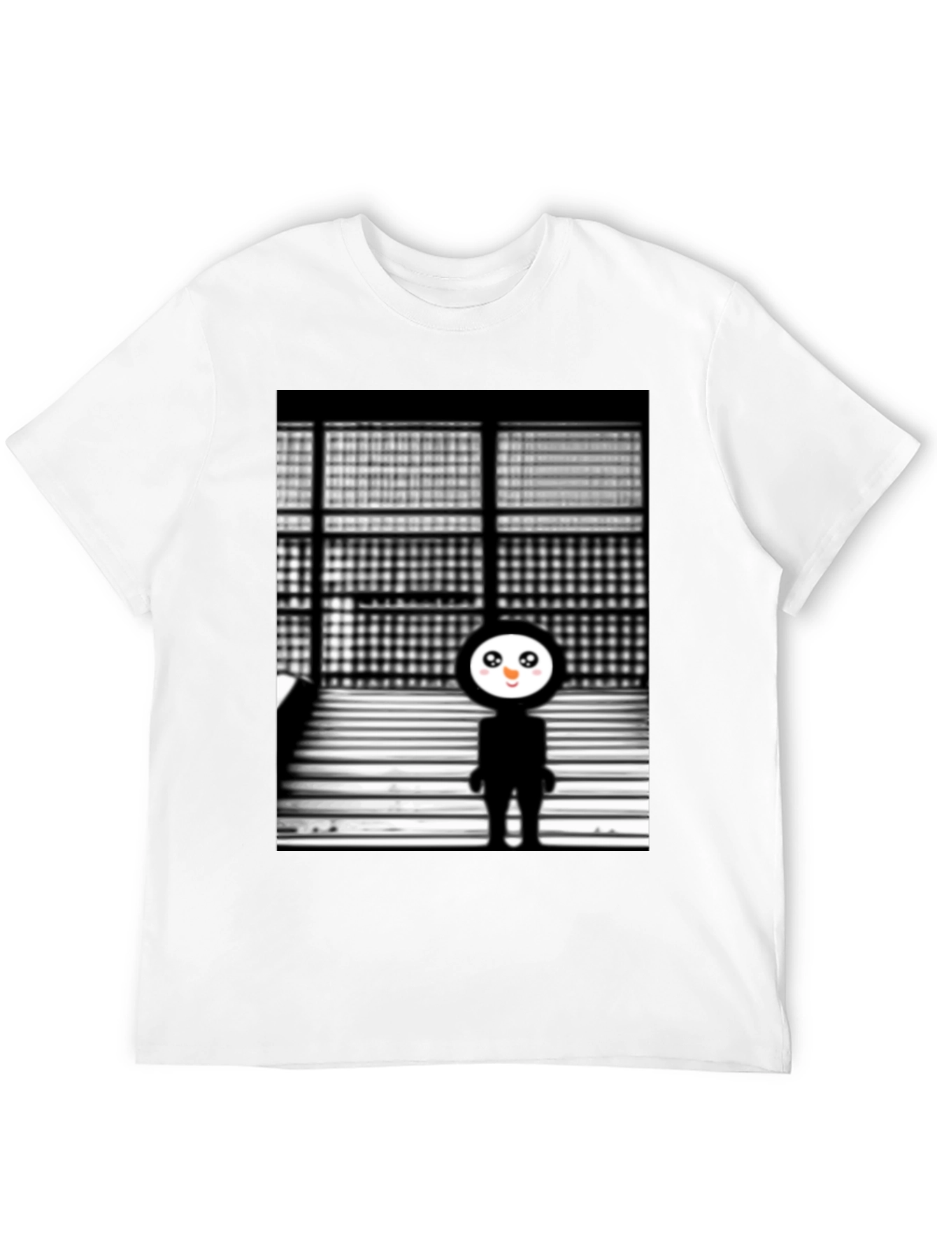 Modern Black T-Shirt with Graphic Design