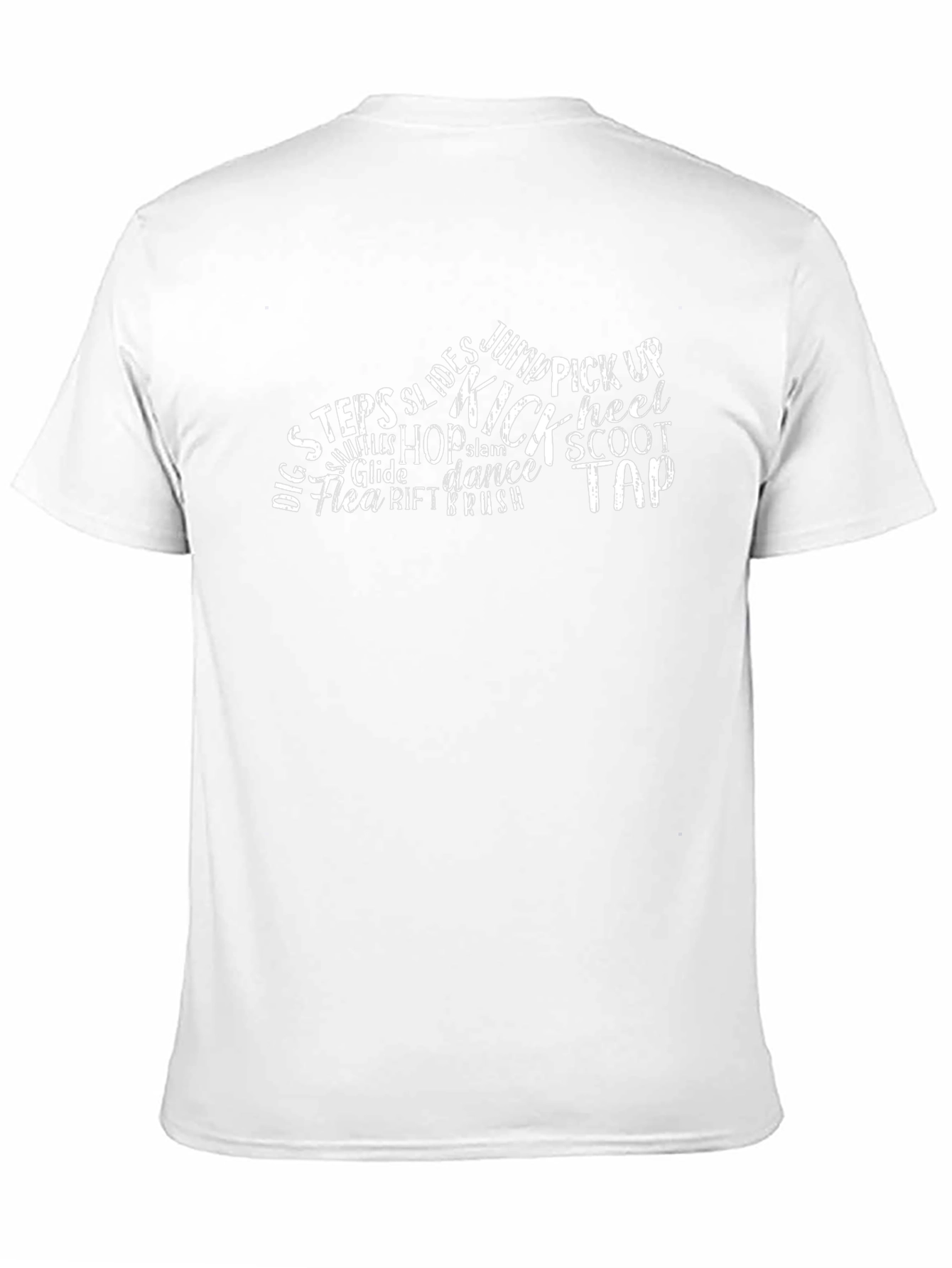 Dance Steps Typography Black Graphic T-Shirt