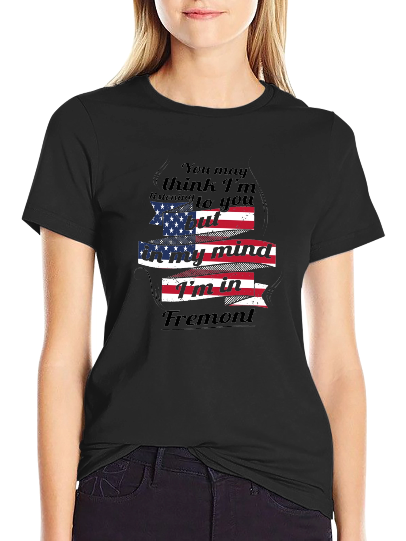 Fremont Mind USA Flag Graphic Tee