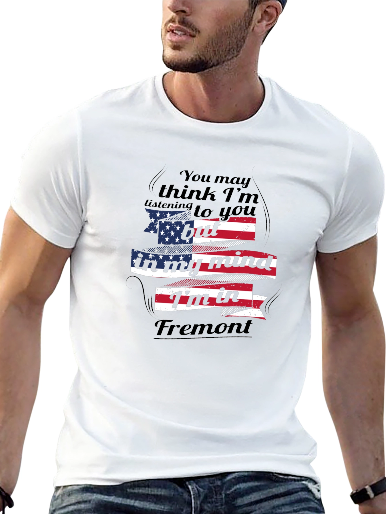 Fremont Mind USA Flag Graphic Tee