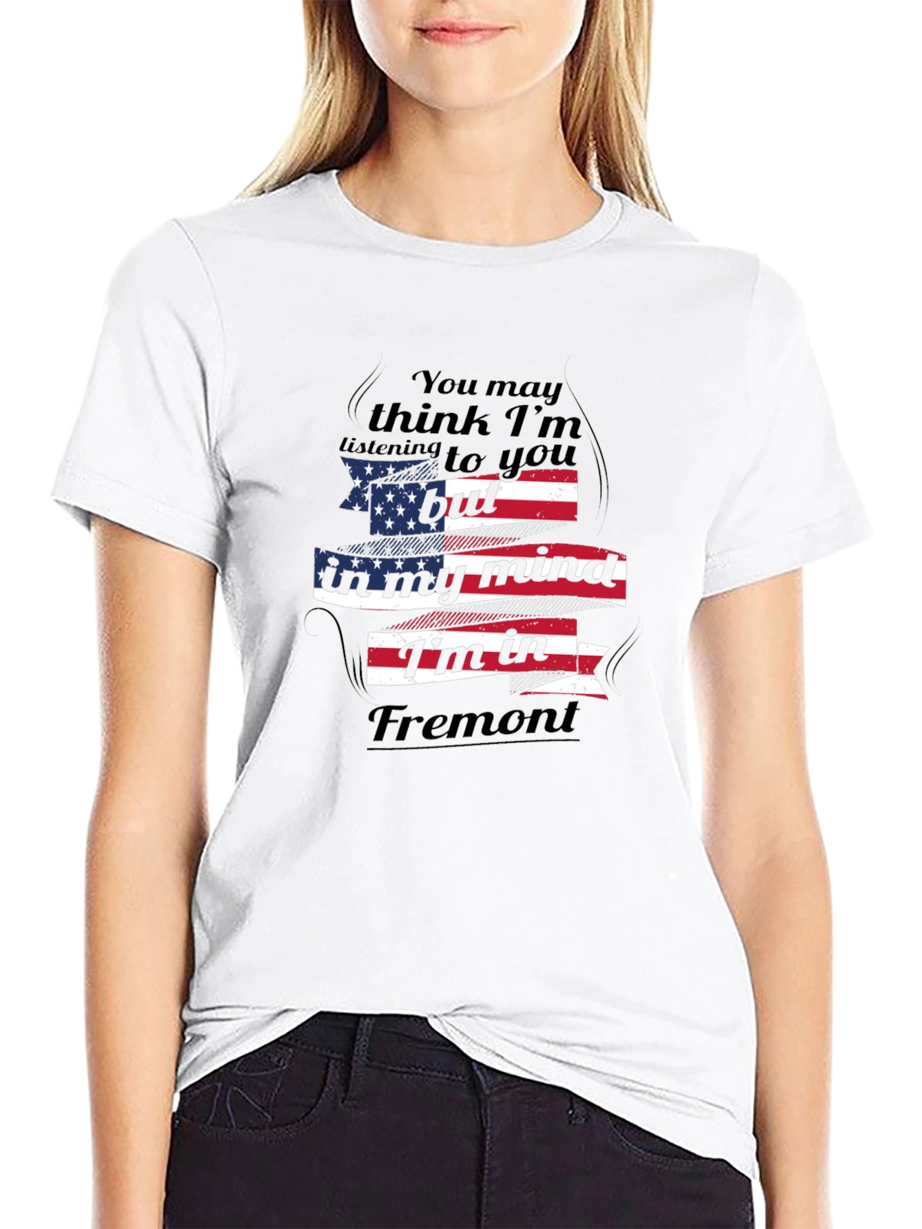 Fremont Mind USA Flag Graphic Tee