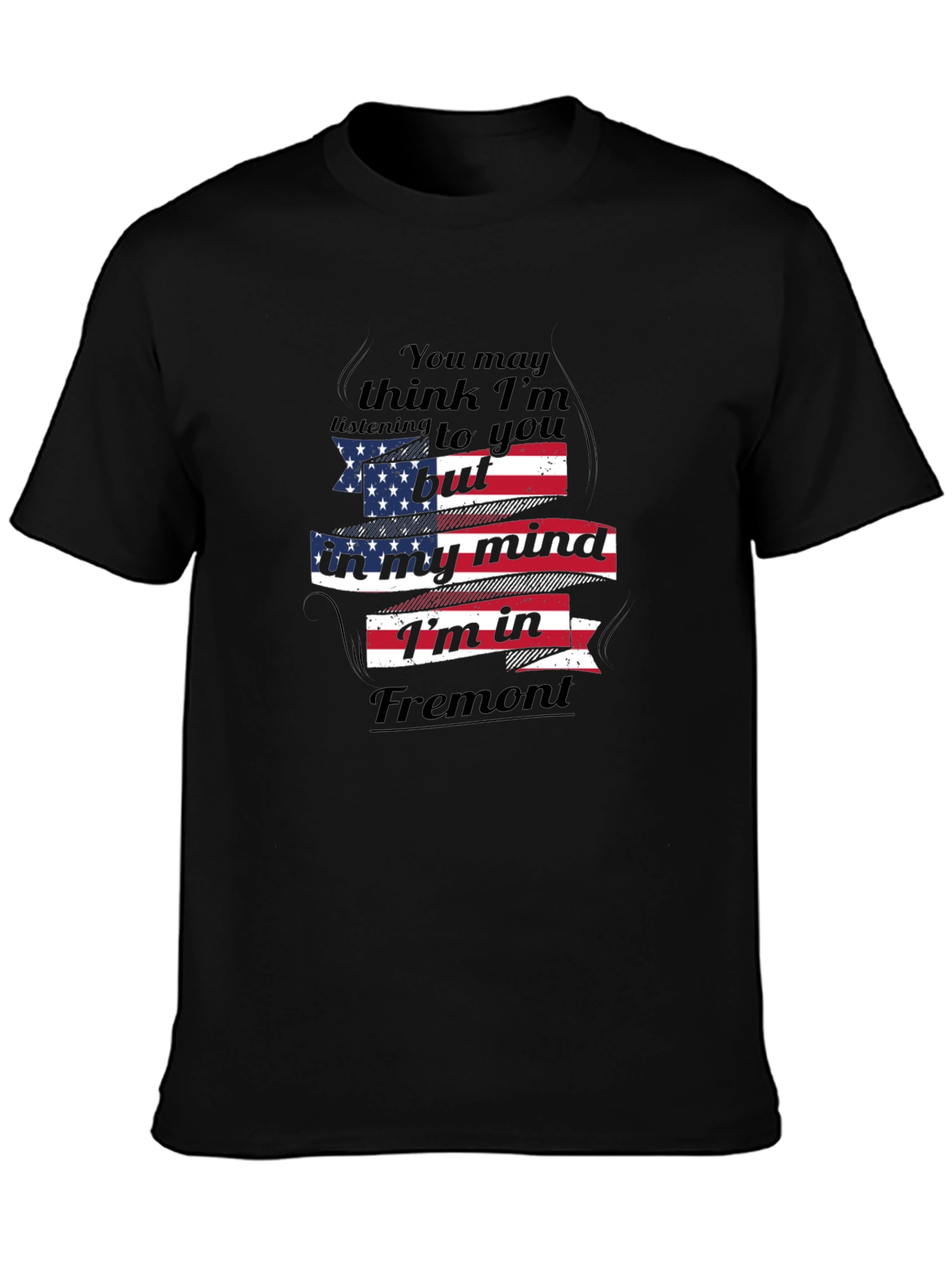 Fremont Mind USA Flag Graphic Tee