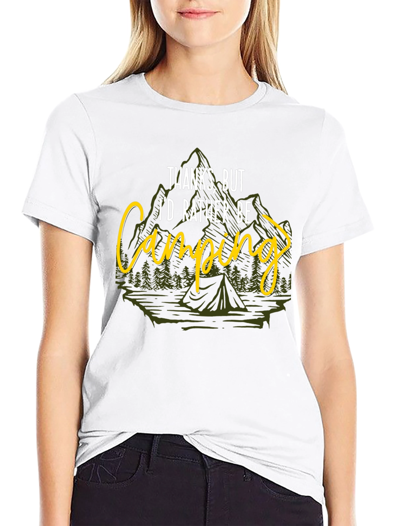 Camping T-Shirt - Id Rather Be Camping