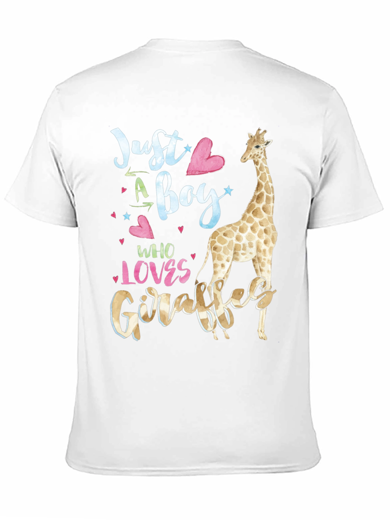 Just A Boy Who Loves Giraffes Graphic T-Shirt