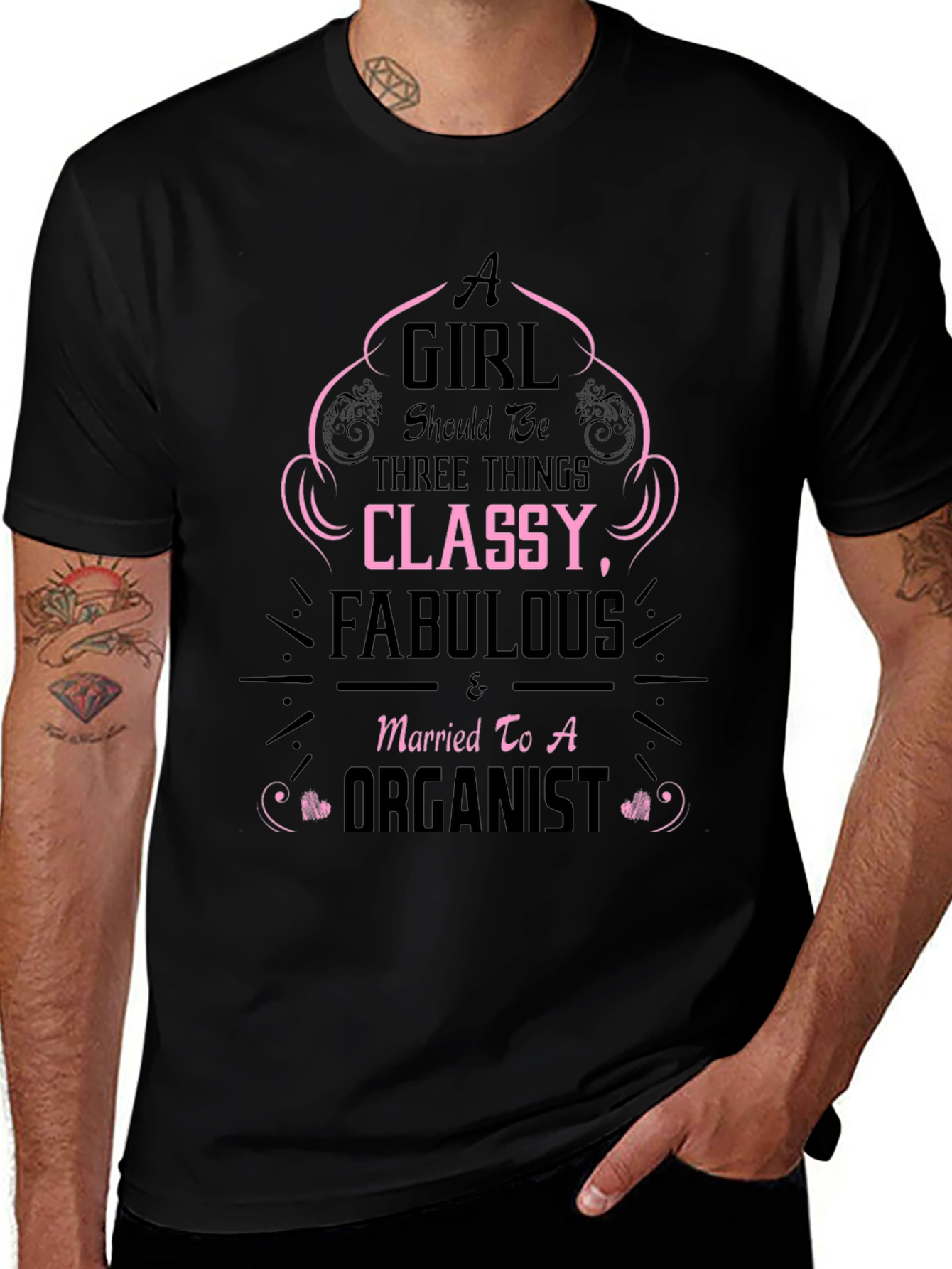Classy Fabulous Organist Wife T-Shirt