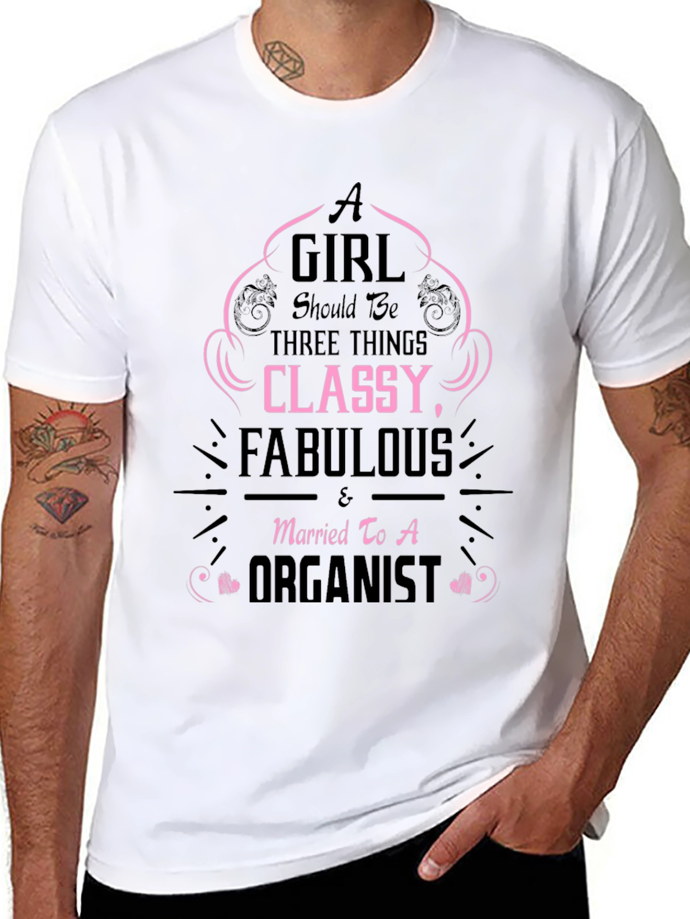 Classy Fabulous Organist Wife T-Shirt