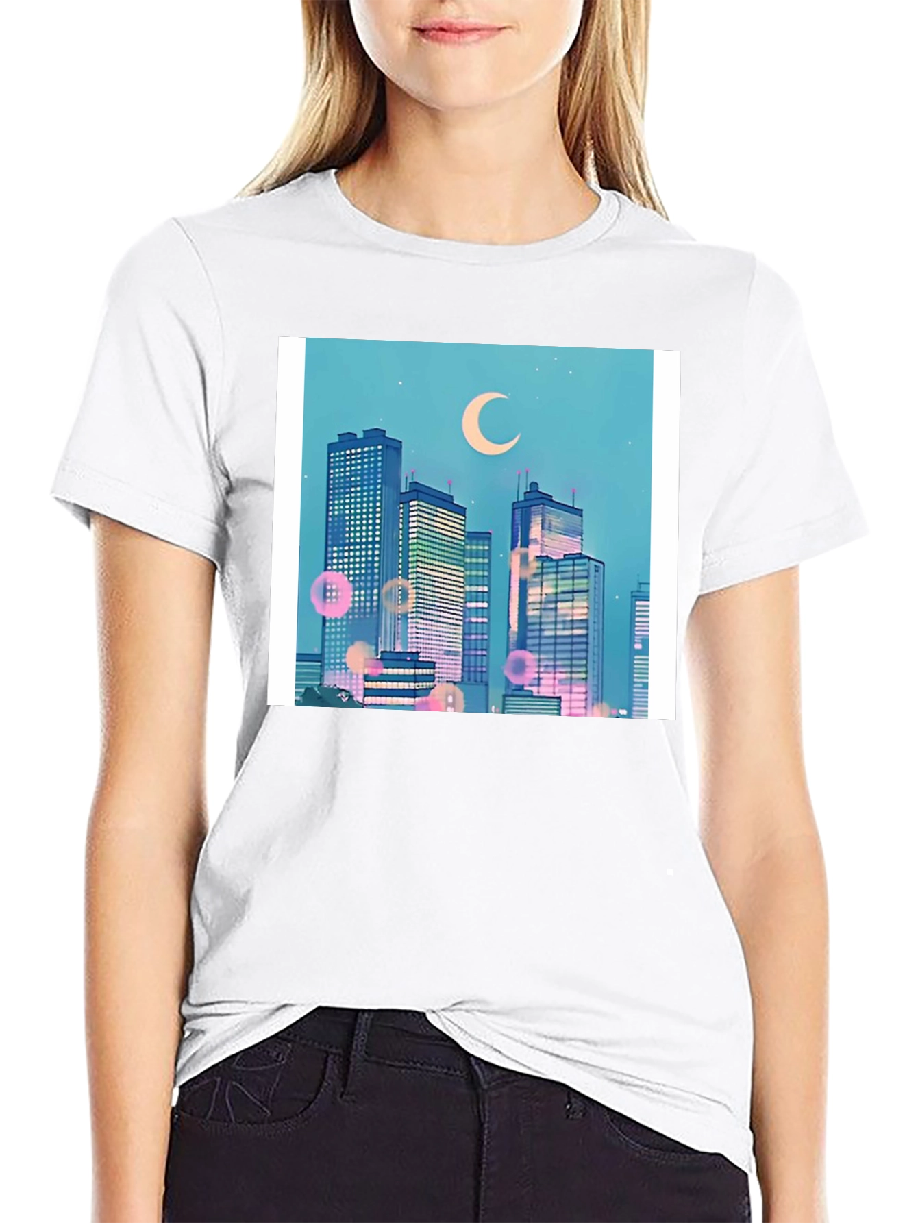 Anime Cityscape T-Shirt