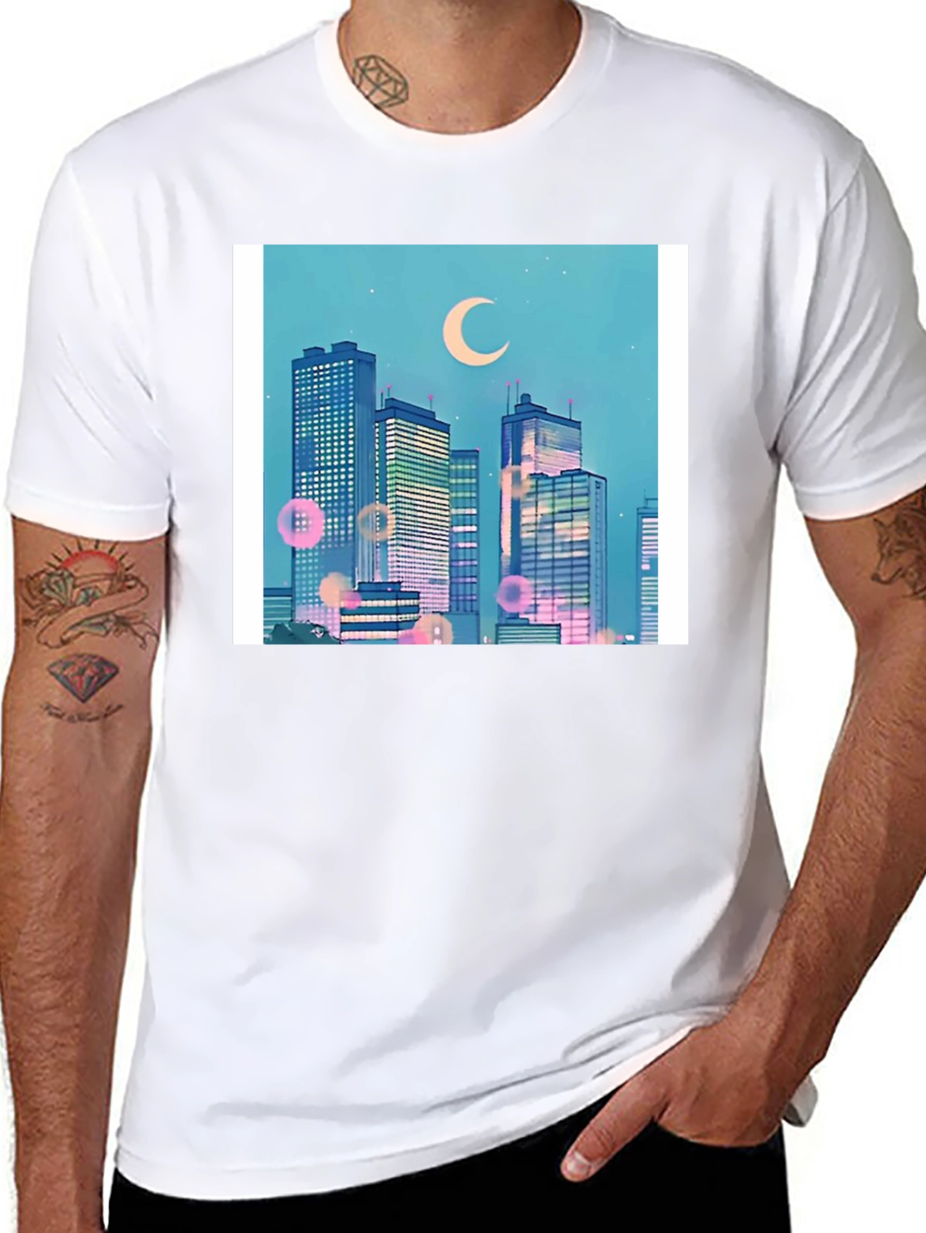Anime Cityscape T-Shirt