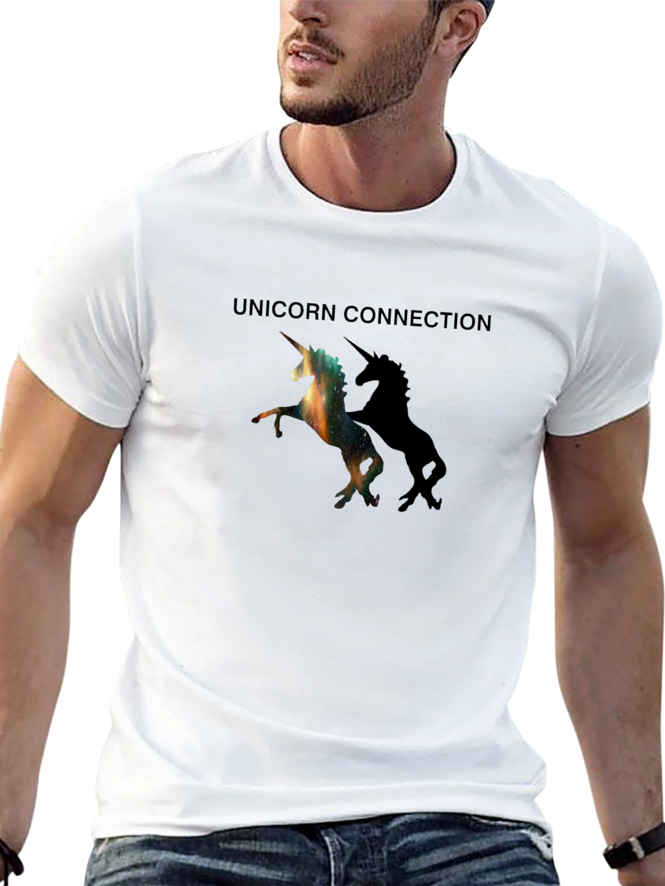 Unicorn Connection Black T-Shirt