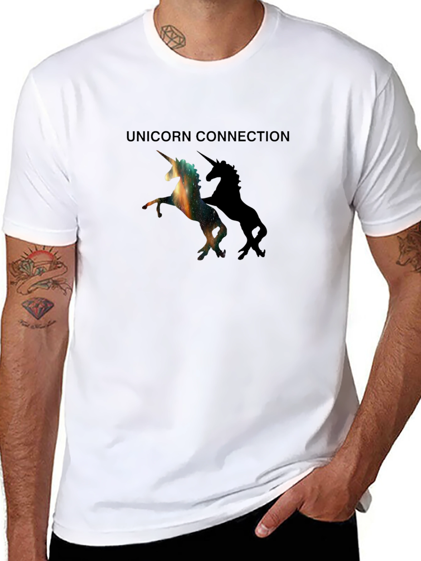 Unicorn Connection Black T-Shirt