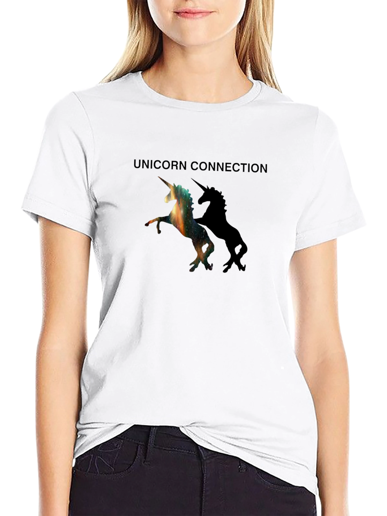 Unicorn Connection Black T-Shirt