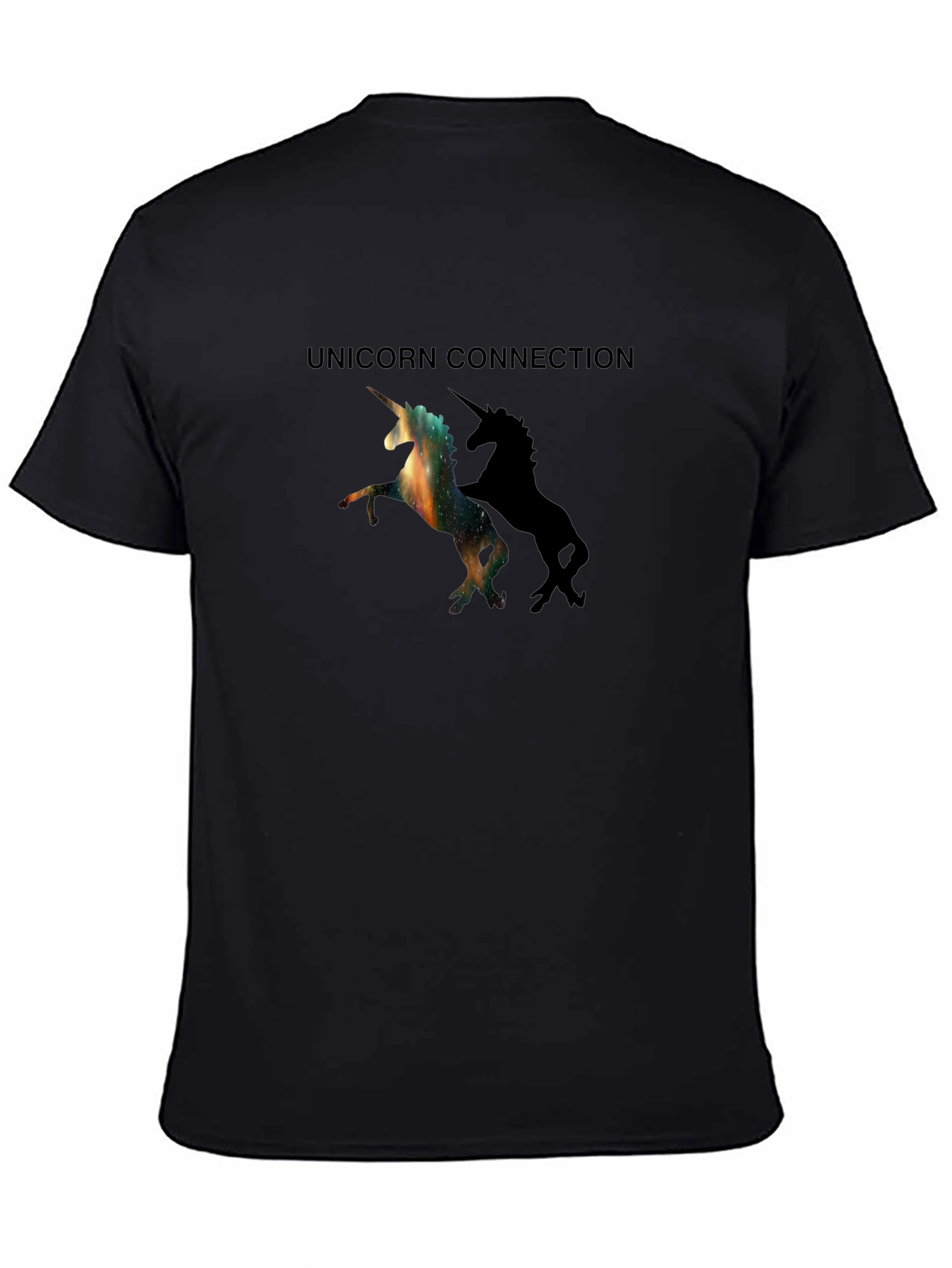 Unicorn Connection Black T-Shirt