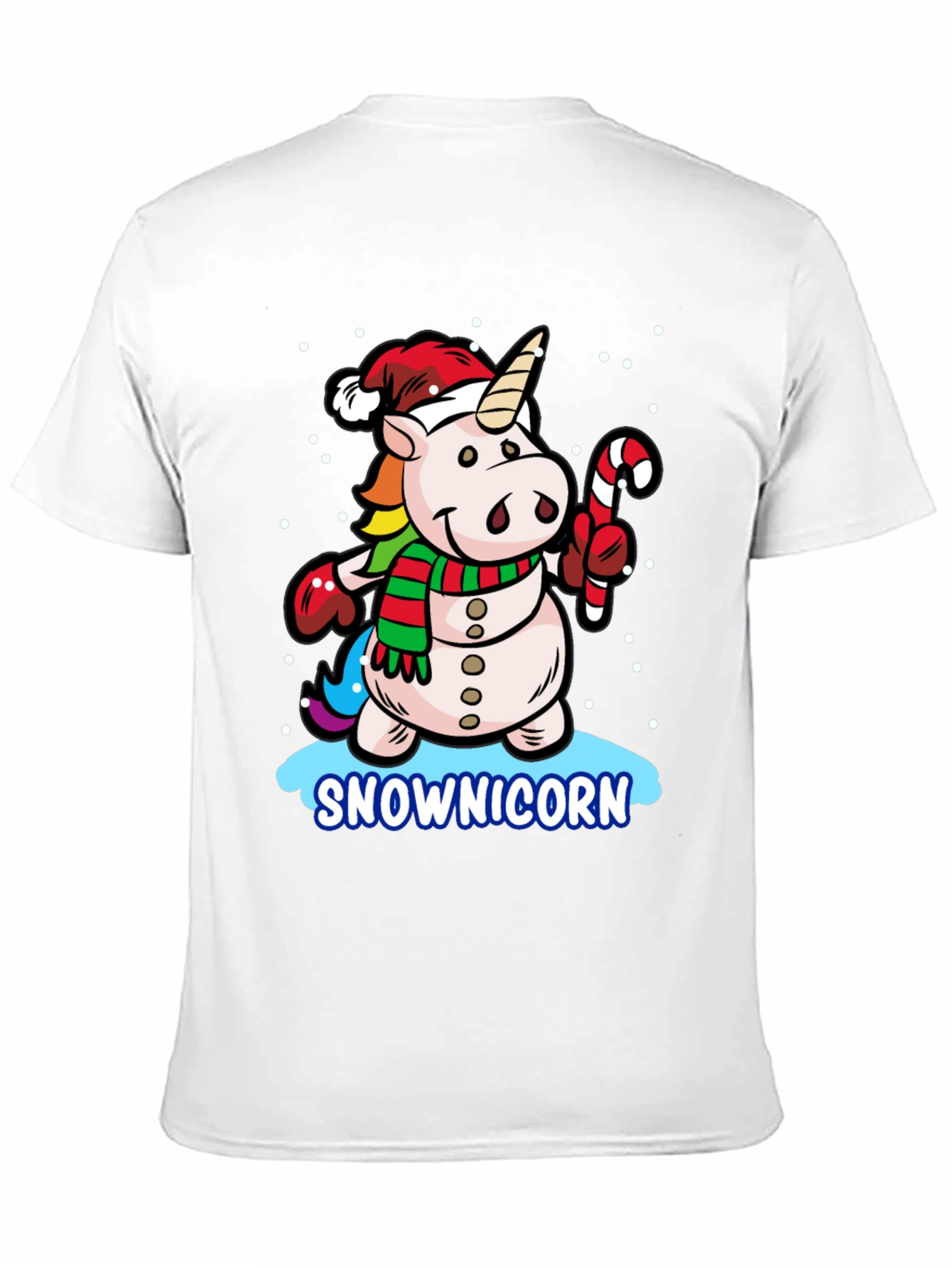 Snowman Unicorn Christmas Graphic Tee