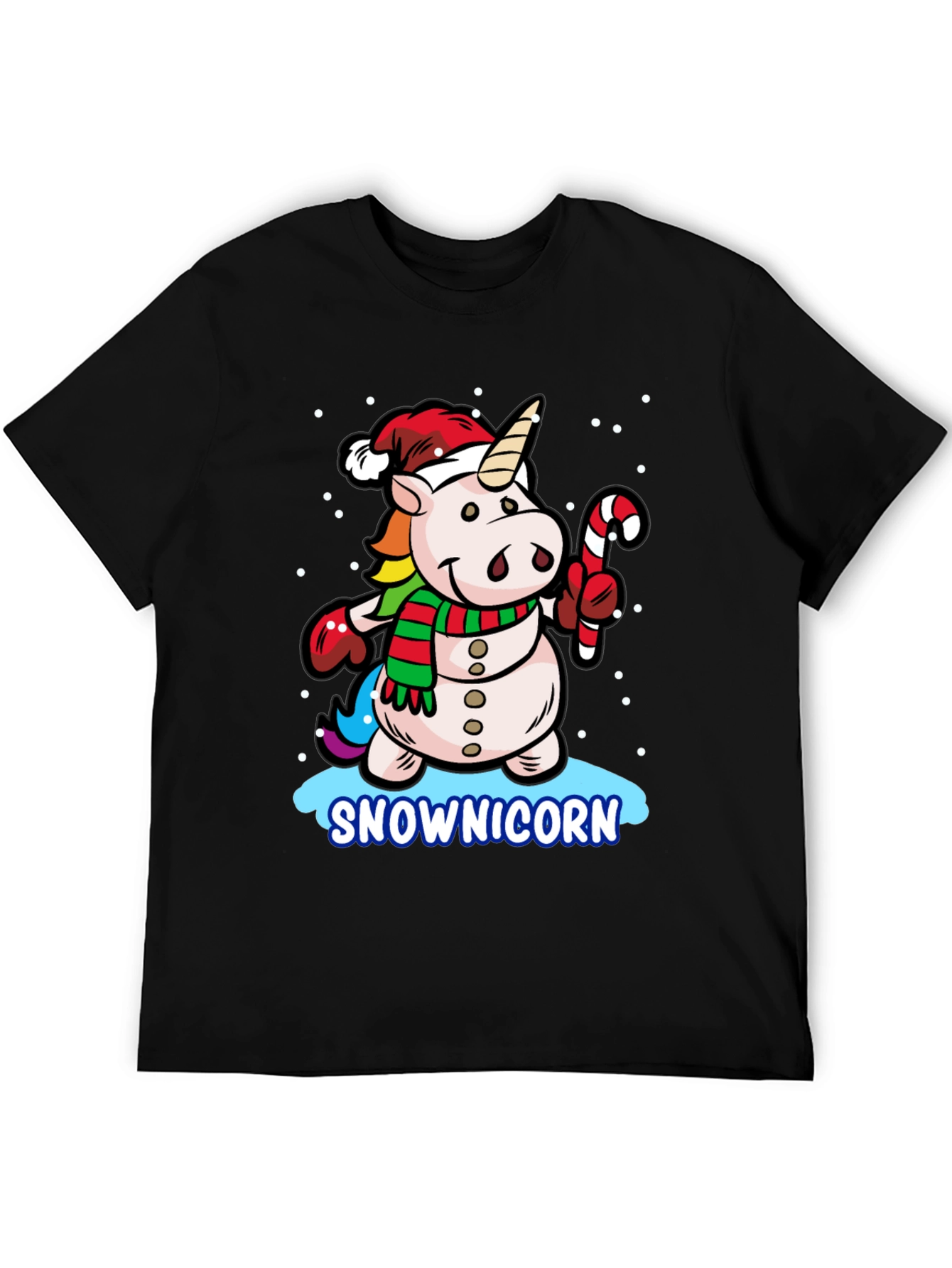 Snowman Unicorn Christmas Graphic Tee