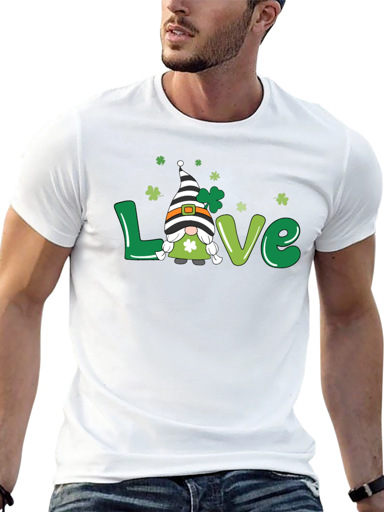 St. Patricks Day LOVE Gnome T-Shirt