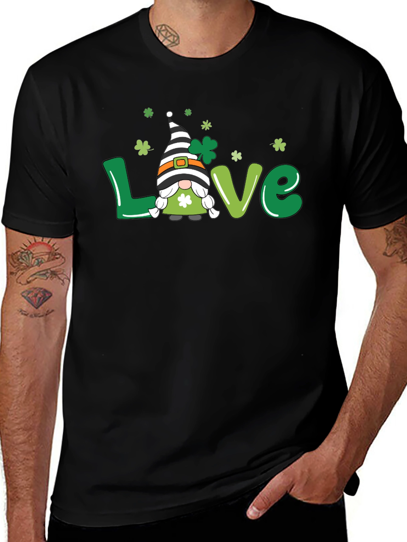 St. Patricks Day LOVE Gnome T-Shirt