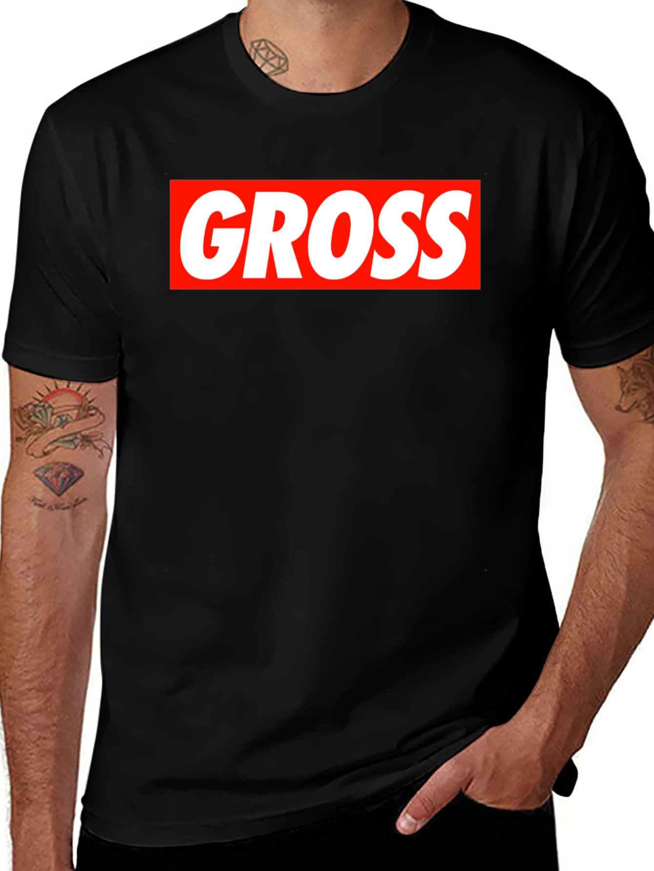 Gross Box Logo T-Shirt - Bold Statement Tee
