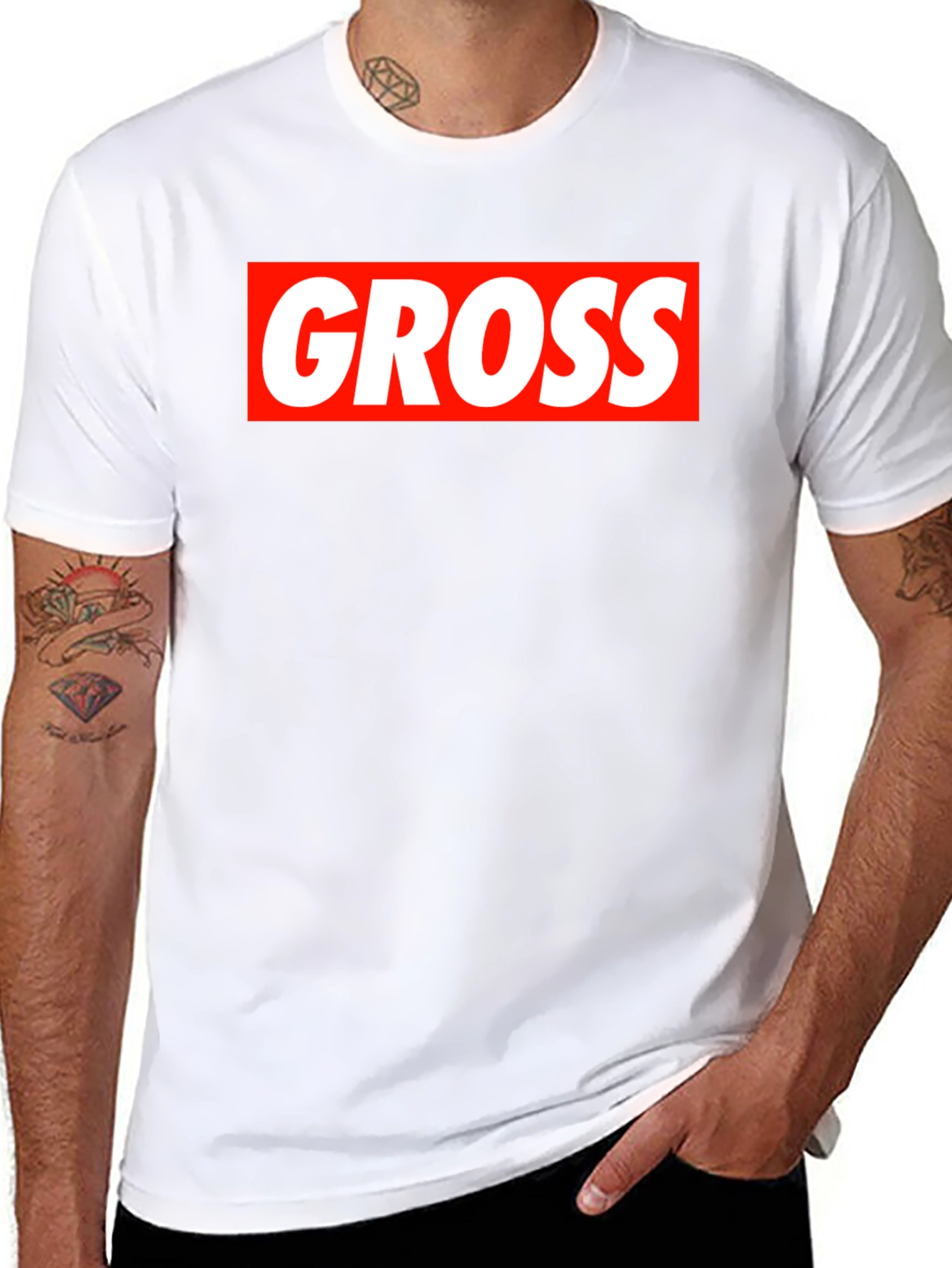 Gross Box Logo T-Shirt - Bold Statement Tee