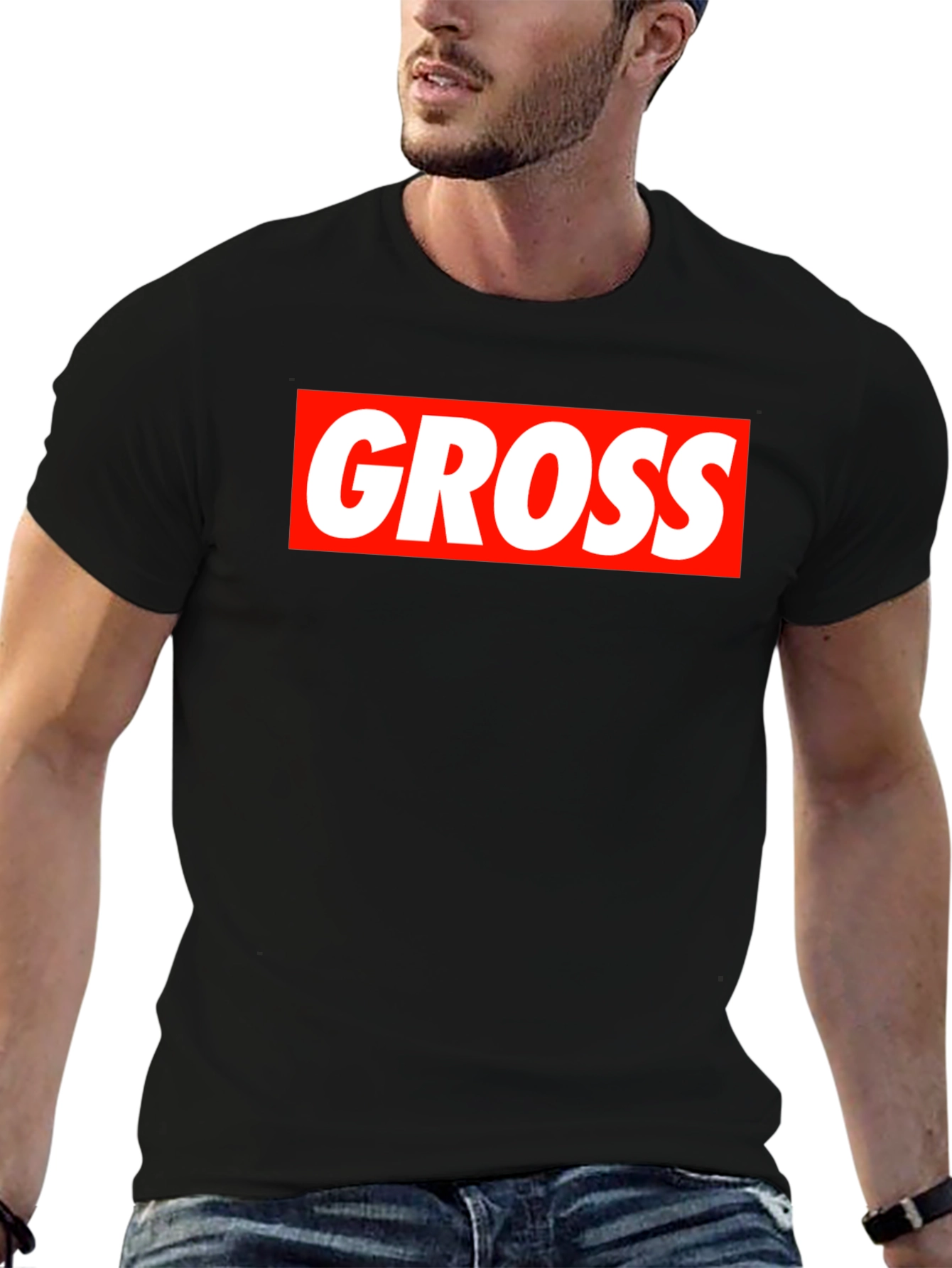 Gross Box Logo T-Shirt - Bold Statement Tee