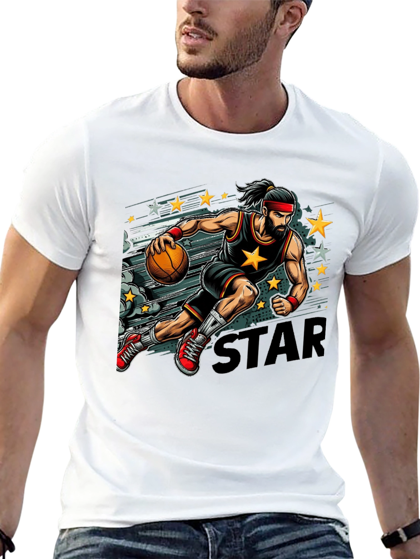 Basketball Star Graphic Tee