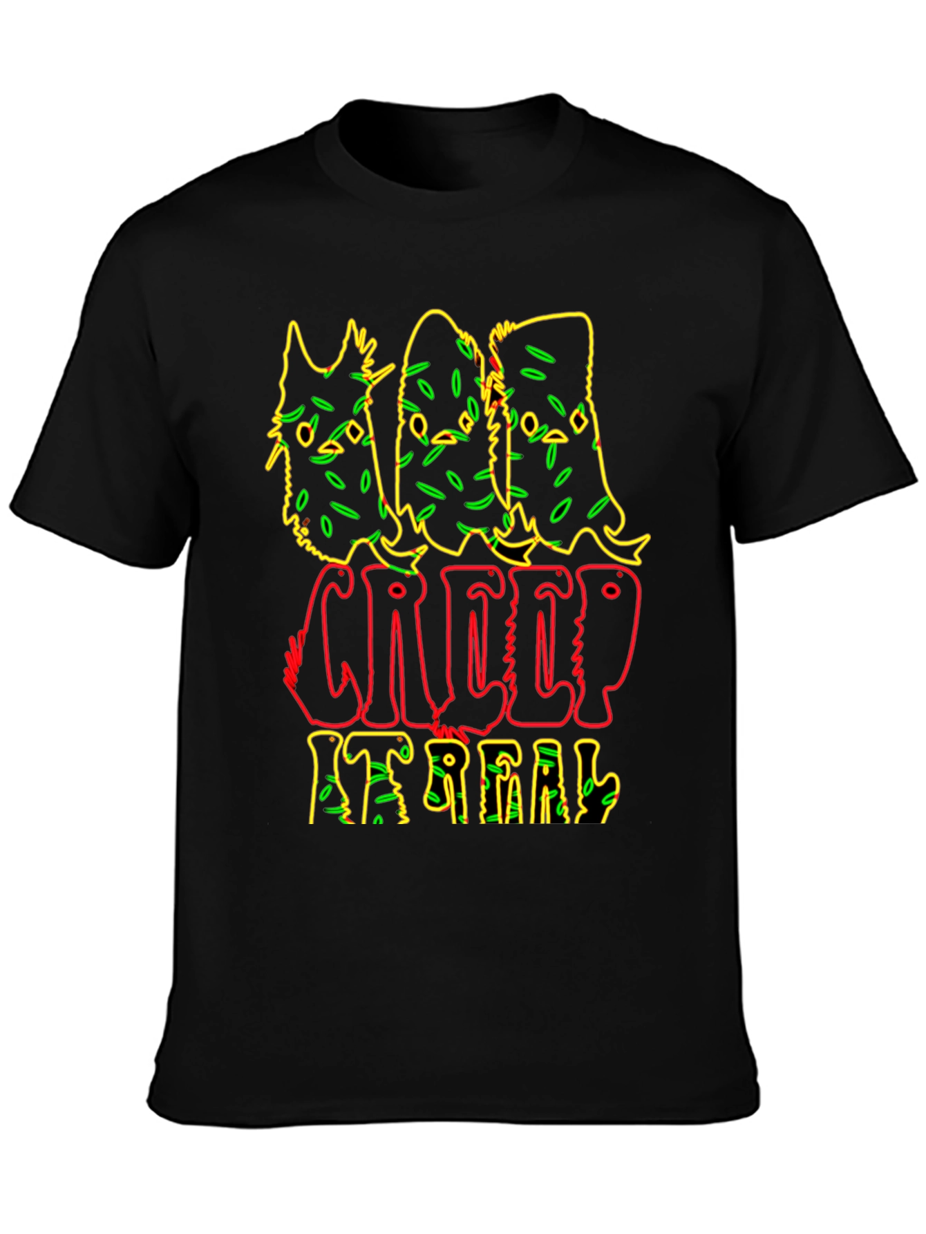 Creep It Real Graphic Tee - Spooky Season Shirt