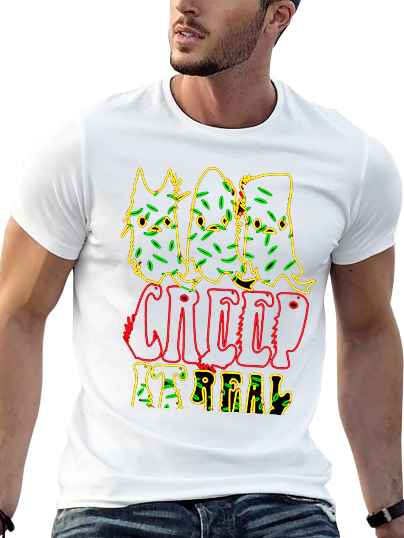 Creep It Real Graphic Tee - Spooky Season Shirt