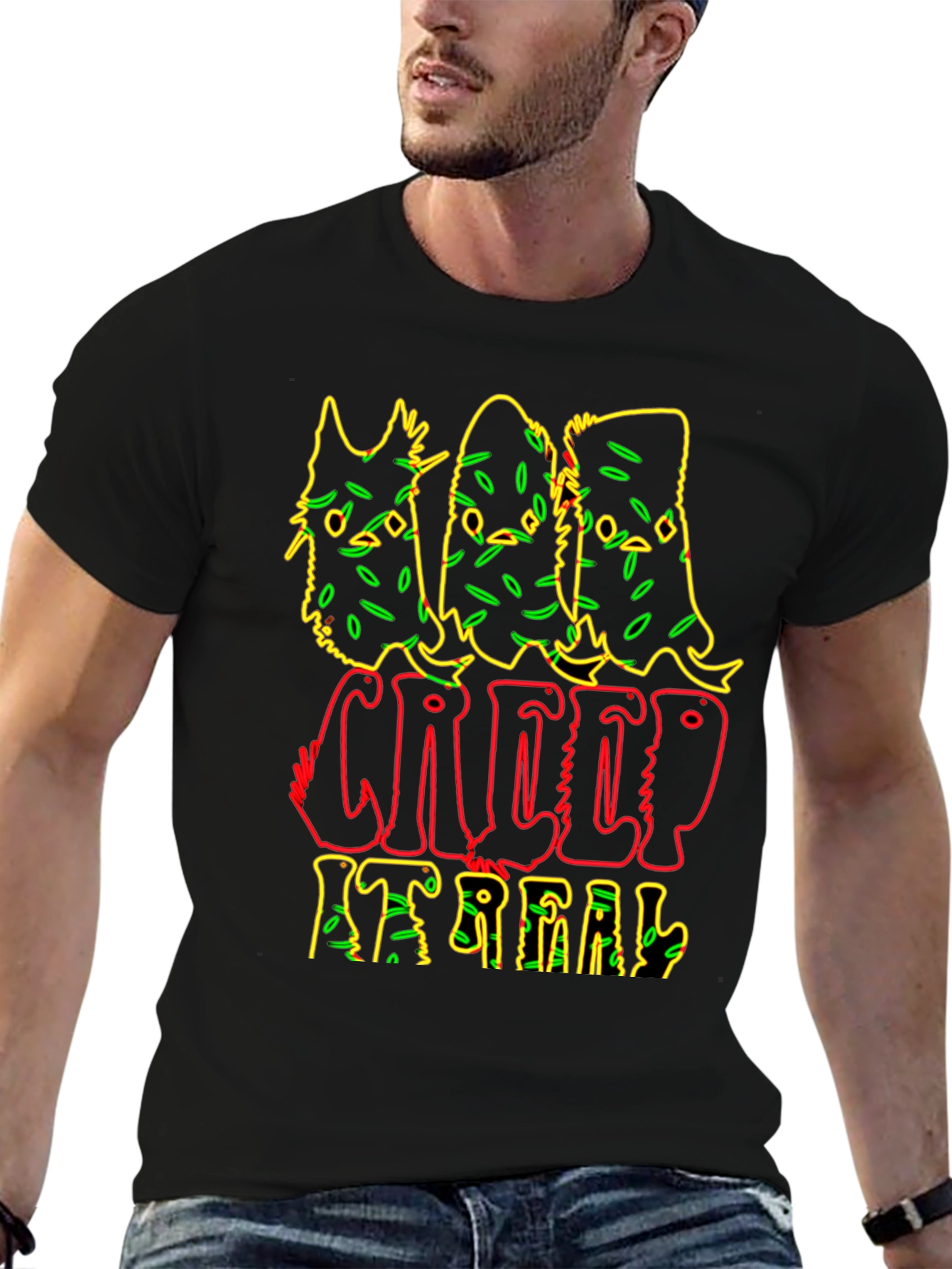 Creep It Real Graphic Tee - Spooky Season Shirt