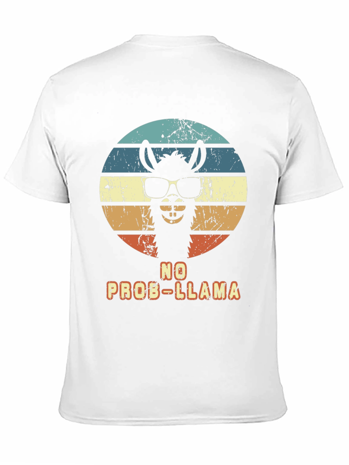 No Prob-Llama T-Shirt - Retro Alpaca Design