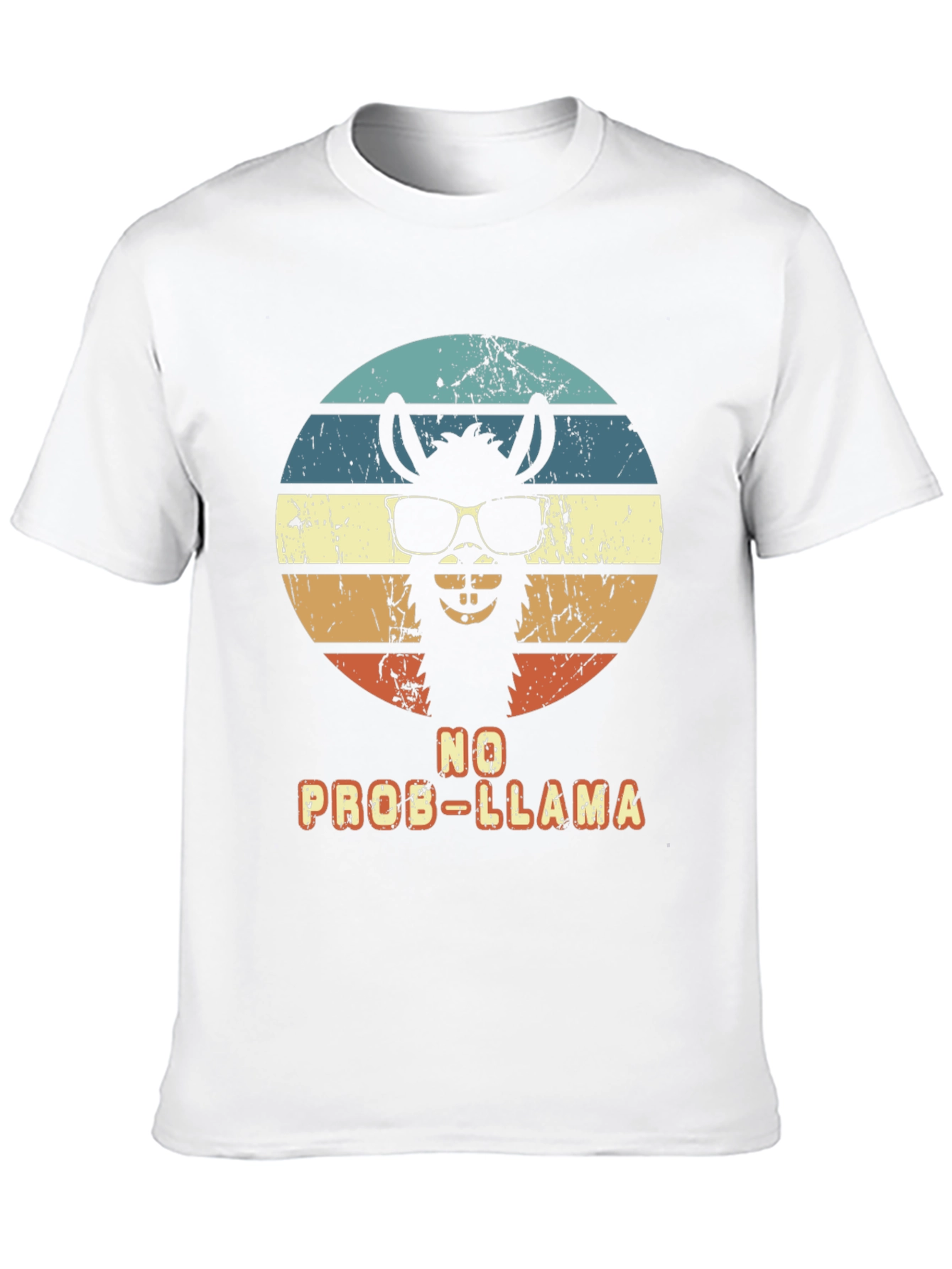 No Prob-Llama T-Shirt - Retro Alpaca Design